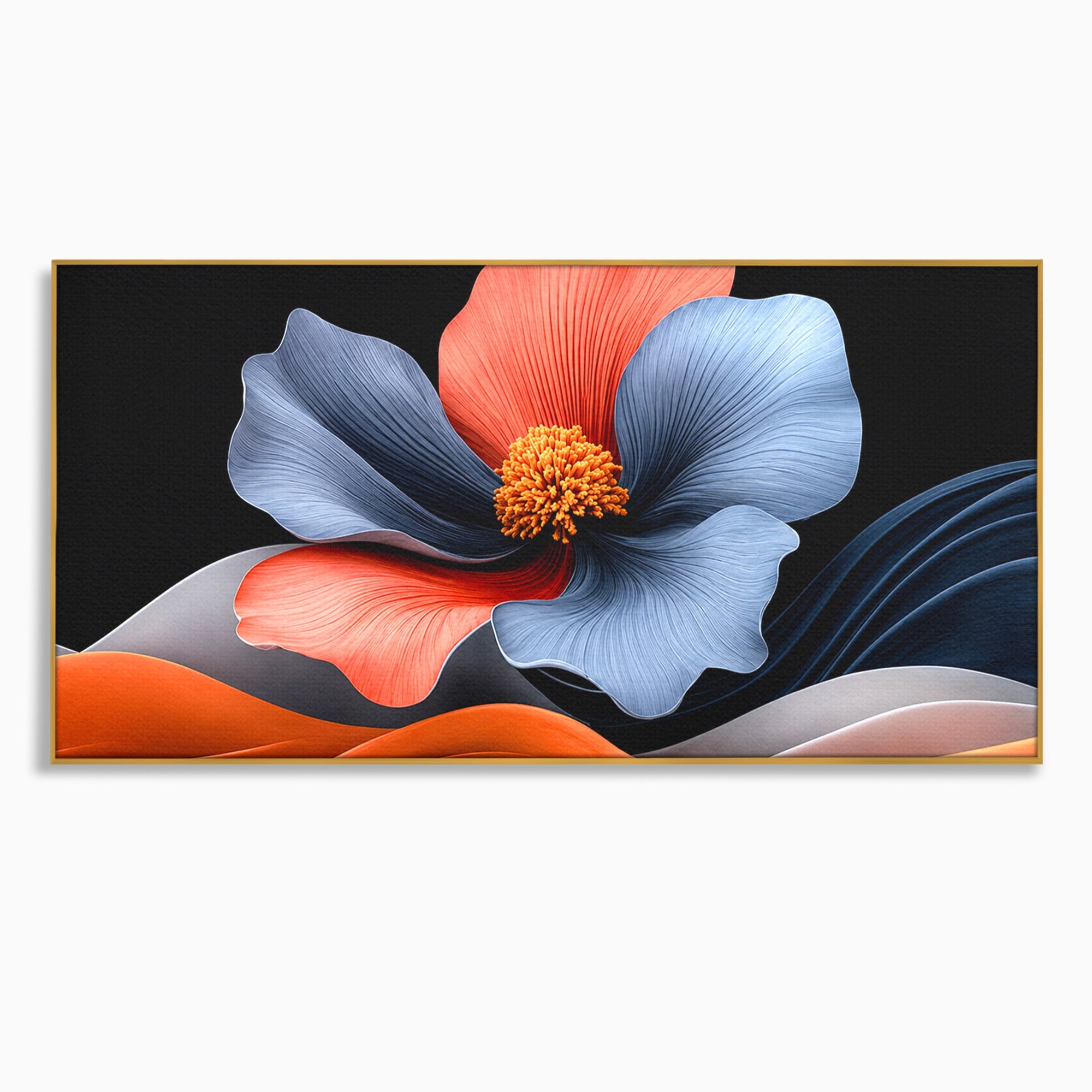 Tablou Canvas Premium LuxCanva® A1792, Floare Abstracta, Floare, Abstract, Modern, Dormitor, Living, Culori Vibrante