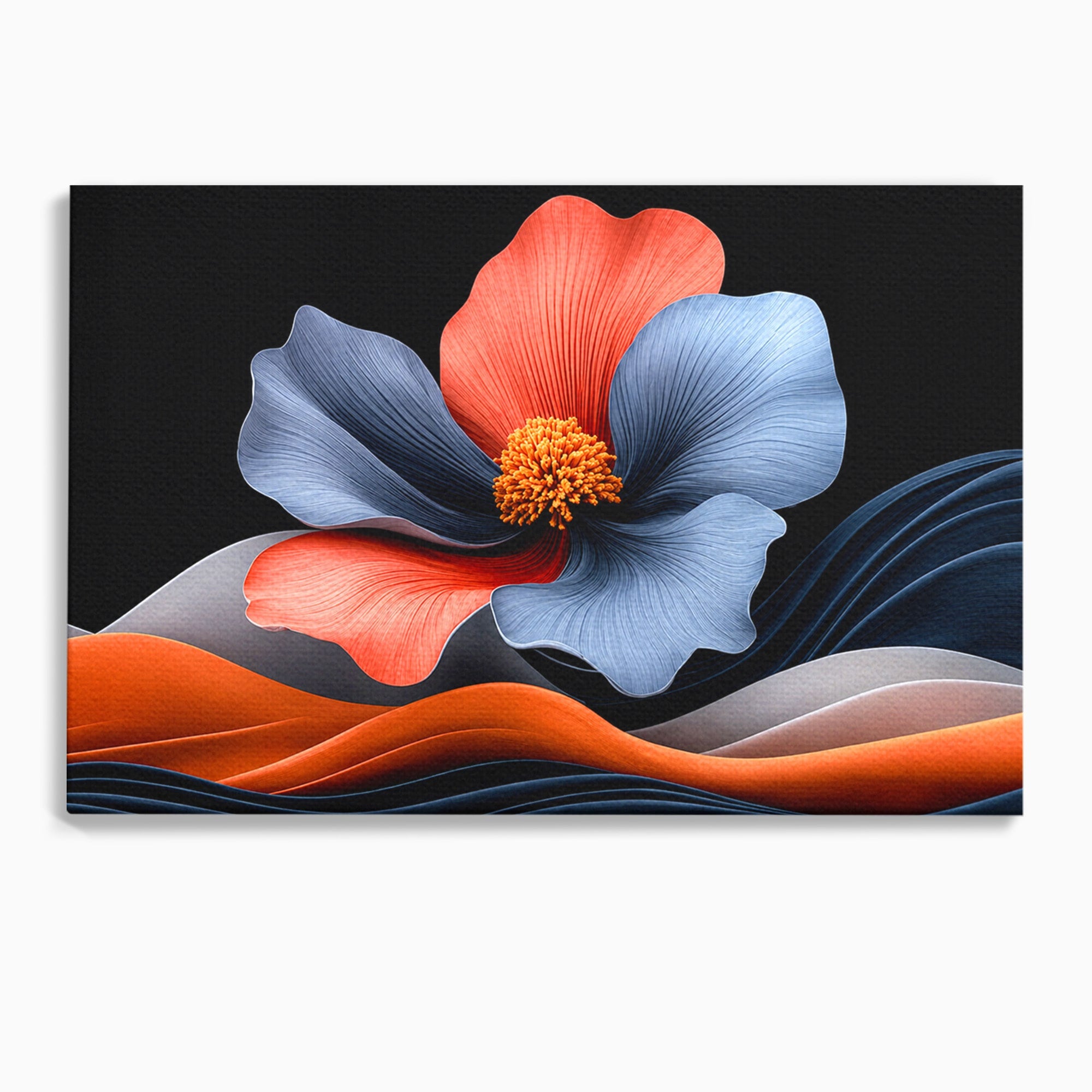 Tablou Canvas Premium LuxCanva® A1792, Floare Abstracta, Floare, Abstract, Modern, Dormitor, Living, Culori Vibrante