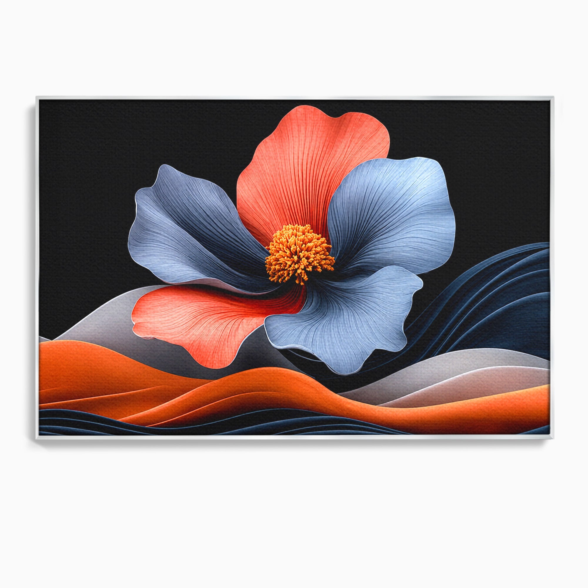 Tablou Canvas Premium LuxCanva® A1792, Floare Abstracta, Floare, Abstract, Modern, Dormitor, Living, Culori Vibrante