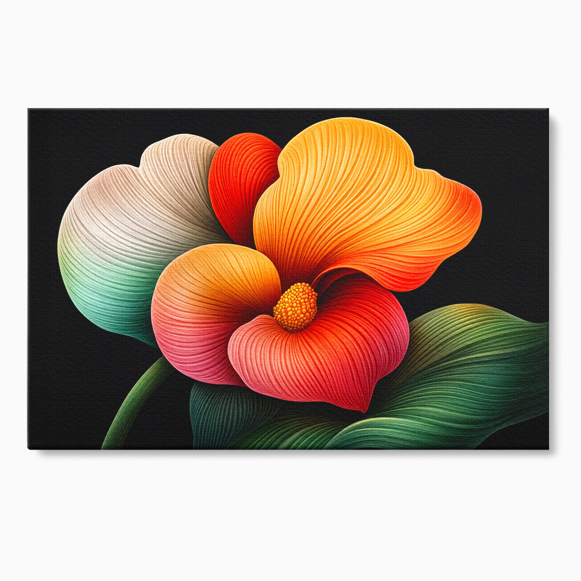 Tablou Canvas Premium LuxCanva® A1793, Euforia Florii, Floare, Abstract, Modern, Dormitor, Living, Culori Vibrante