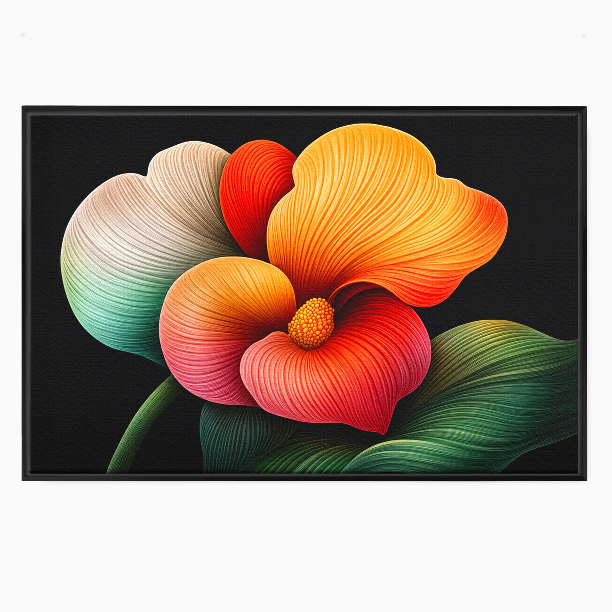 Tablou Canvas Premium LuxCanva® A1793, Euforia Florii, Floare, Abstract, Modern, Dormitor, Living, Culori Vibrante