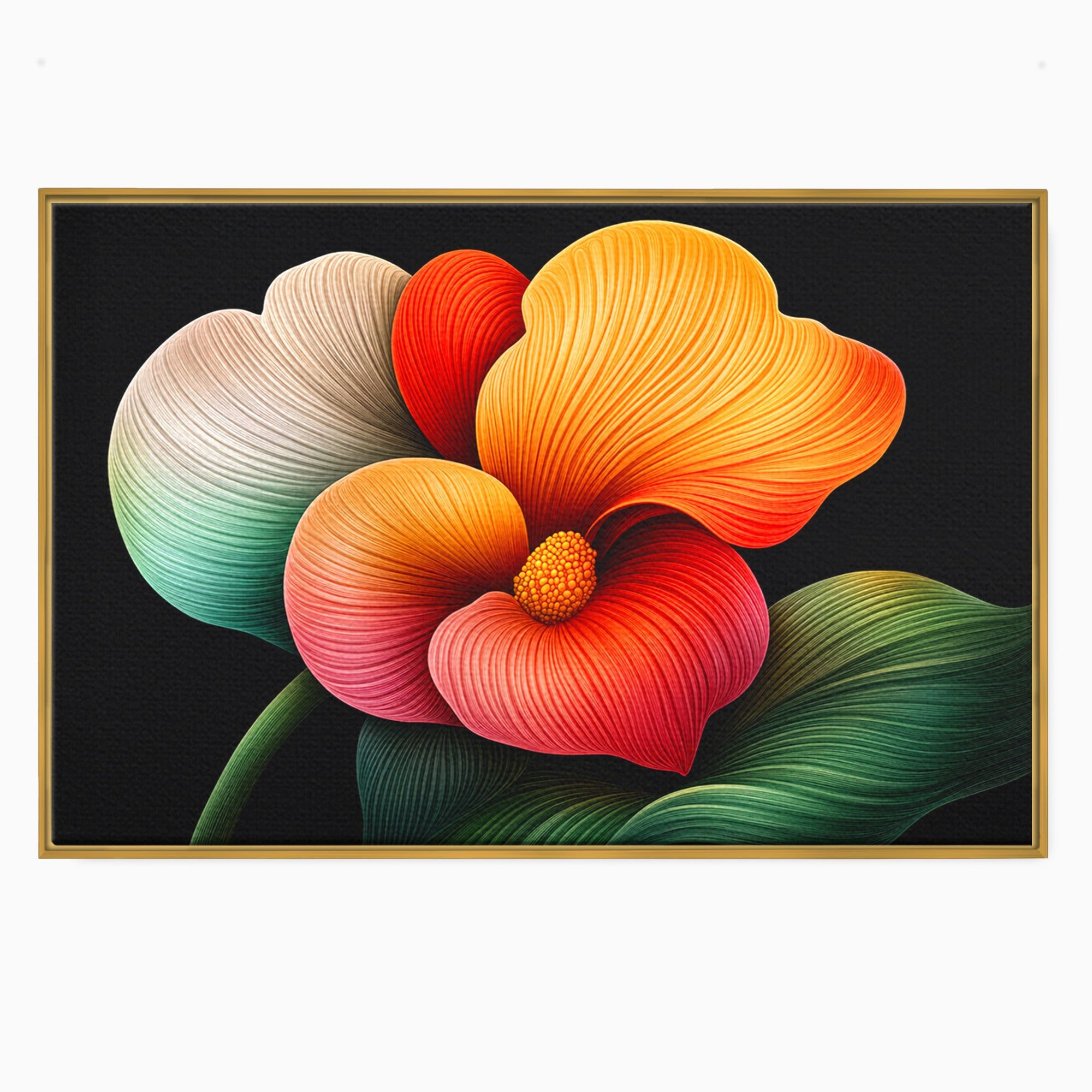 Tablou Canvas Premium LuxCanva® A1793, Euforia Florii, Floare, Abstract, Modern, Dormitor, Living, Culori Vibrante