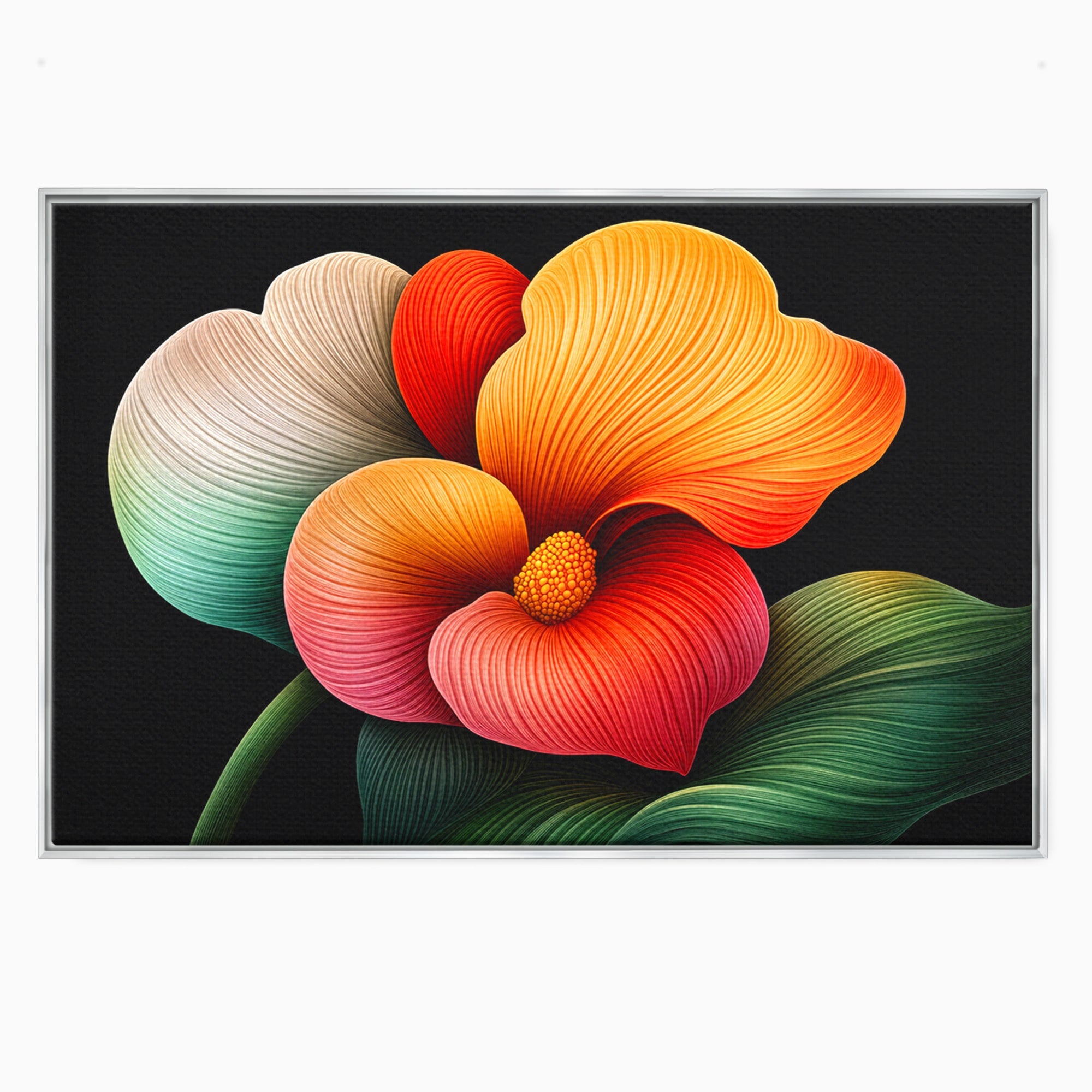 Tablou Canvas Premium LuxCanva® A1793, Euforia Florii, Floare, Abstract, Modern, Dormitor, Living, Culori Vibrante
