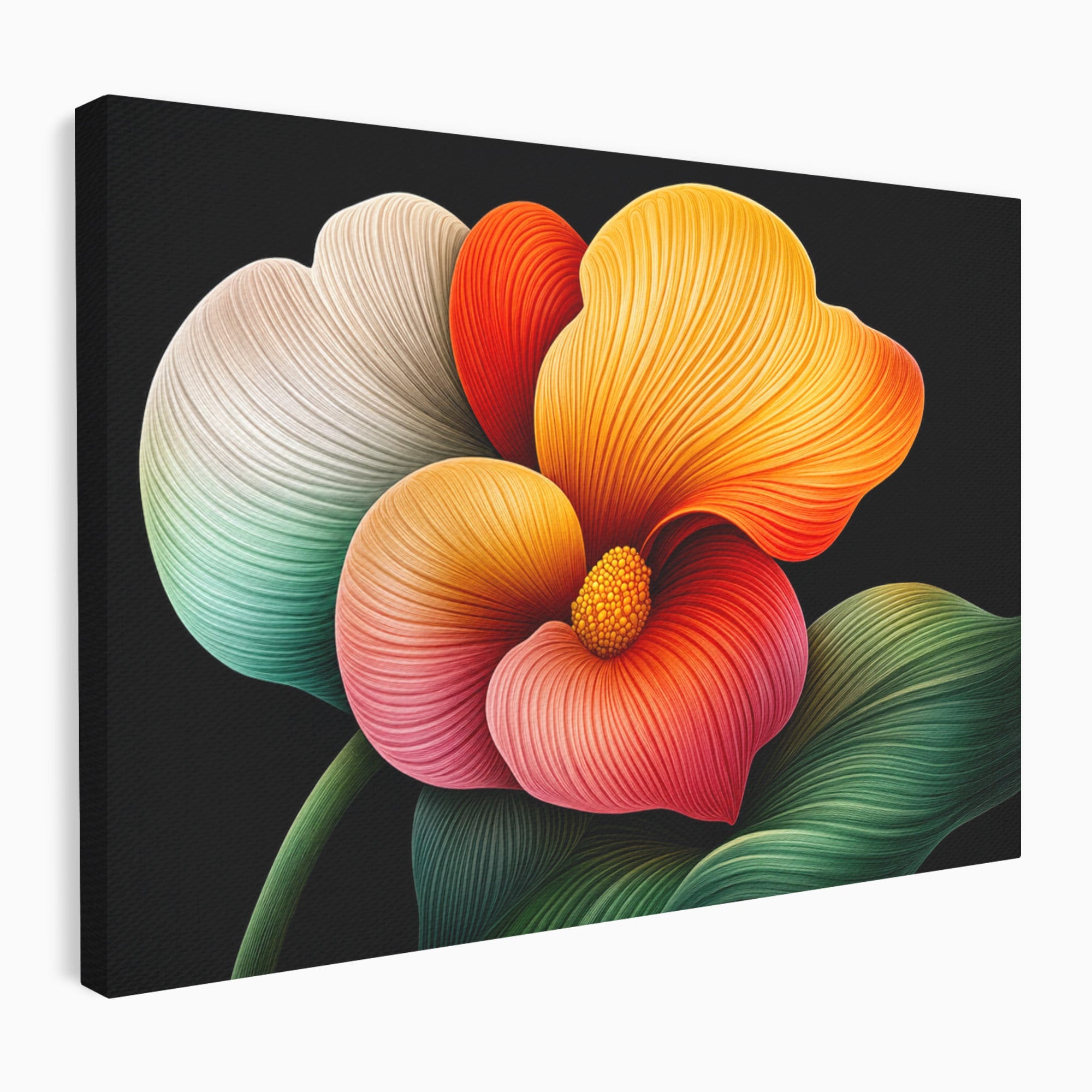 Tablou Canvas Premium LuxCanva® A1793, Euforia Florii, Floare, Abstract, Modern, Dormitor, Living, Culori Vibrante