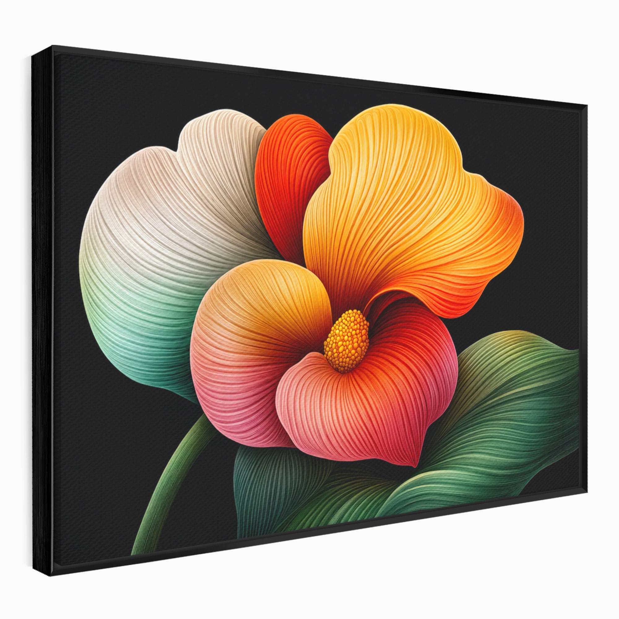 Tablou Canvas Premium LuxCanva® A1793, Euforia Florii, Floare, Abstract, Modern, Dormitor, Living, Culori Vibrante