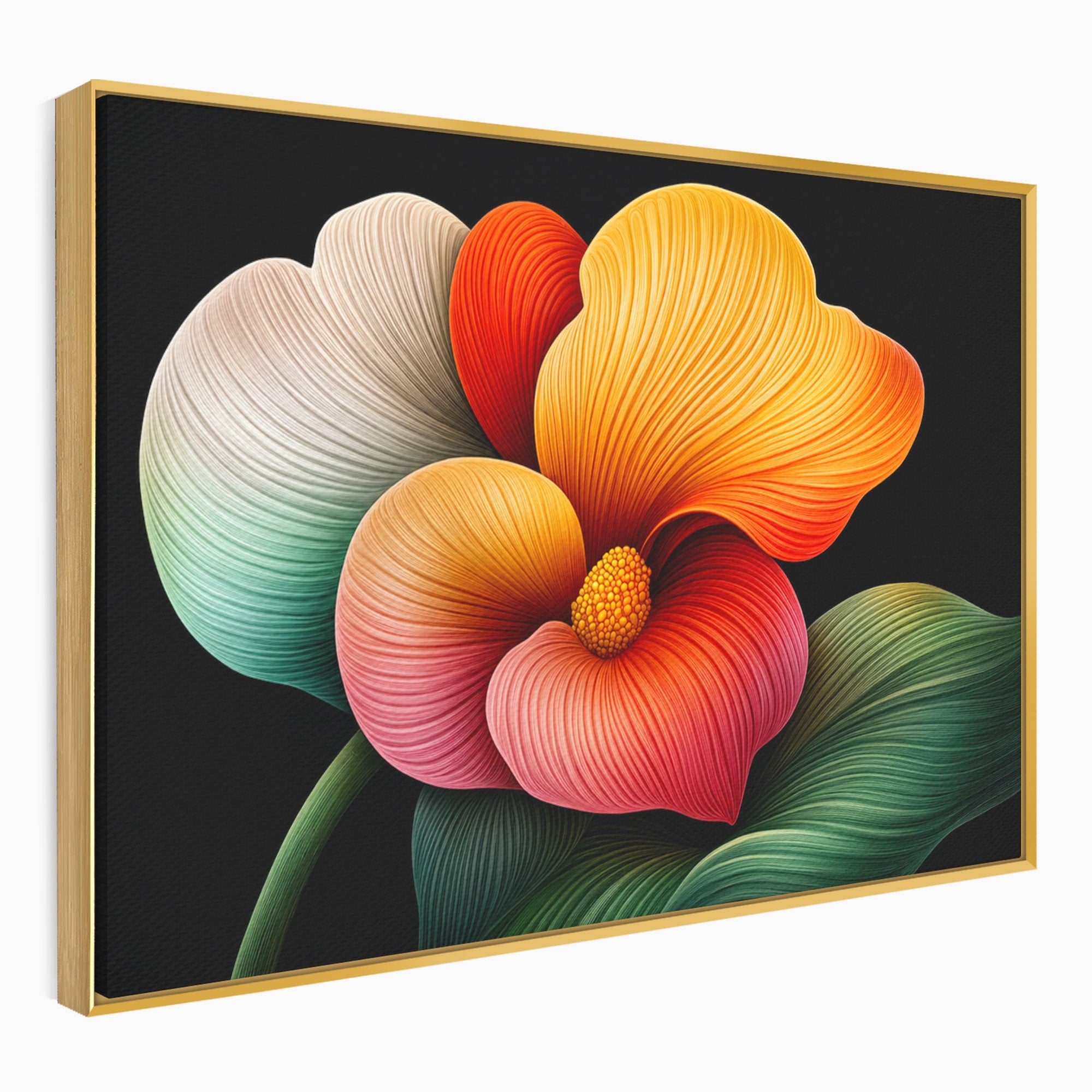 Tablou Canvas Premium LuxCanva® A1793, Euforia Florii, Floare, Abstract, Modern, Dormitor, Living, Culori Vibrante