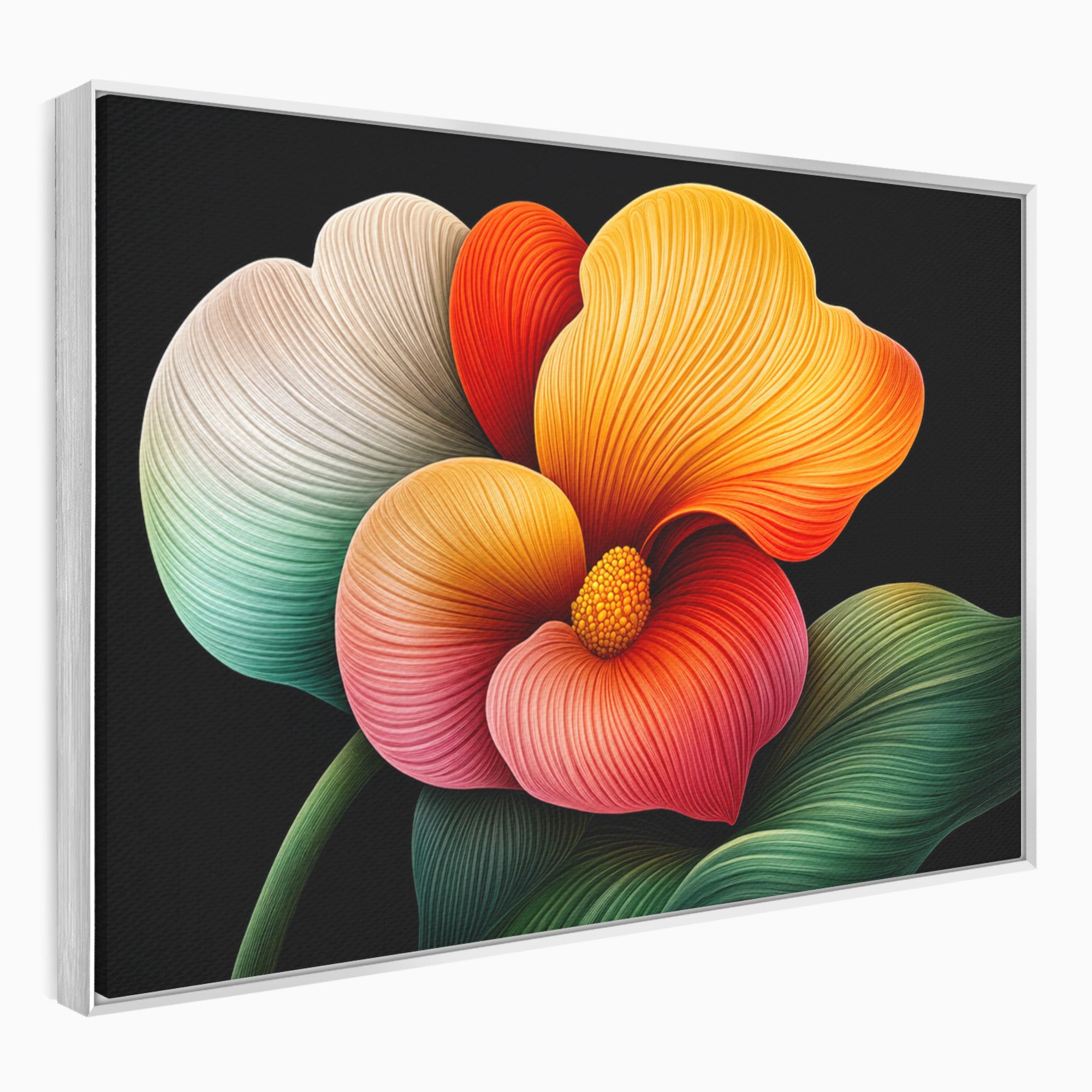 Tablou Canvas Premium LuxCanva® A1793, Euforia Florii, Floare, Abstract, Modern, Dormitor, Living, Culori Vibrante