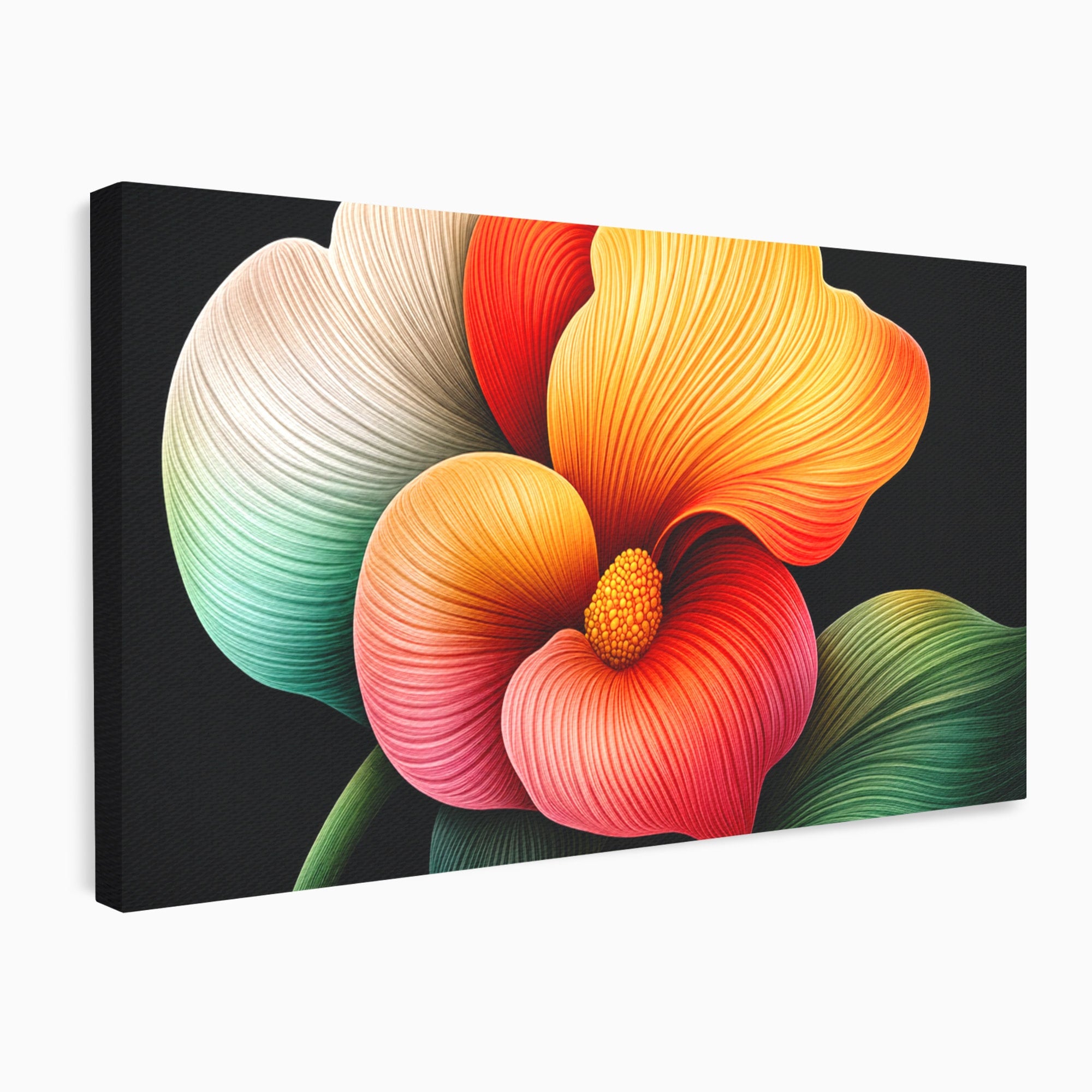 Tablou Canvas Premium LuxCanva® A1793, Euforia Florii, Floare, Abstract, Modern, Dormitor, Living, Culori Vibrante