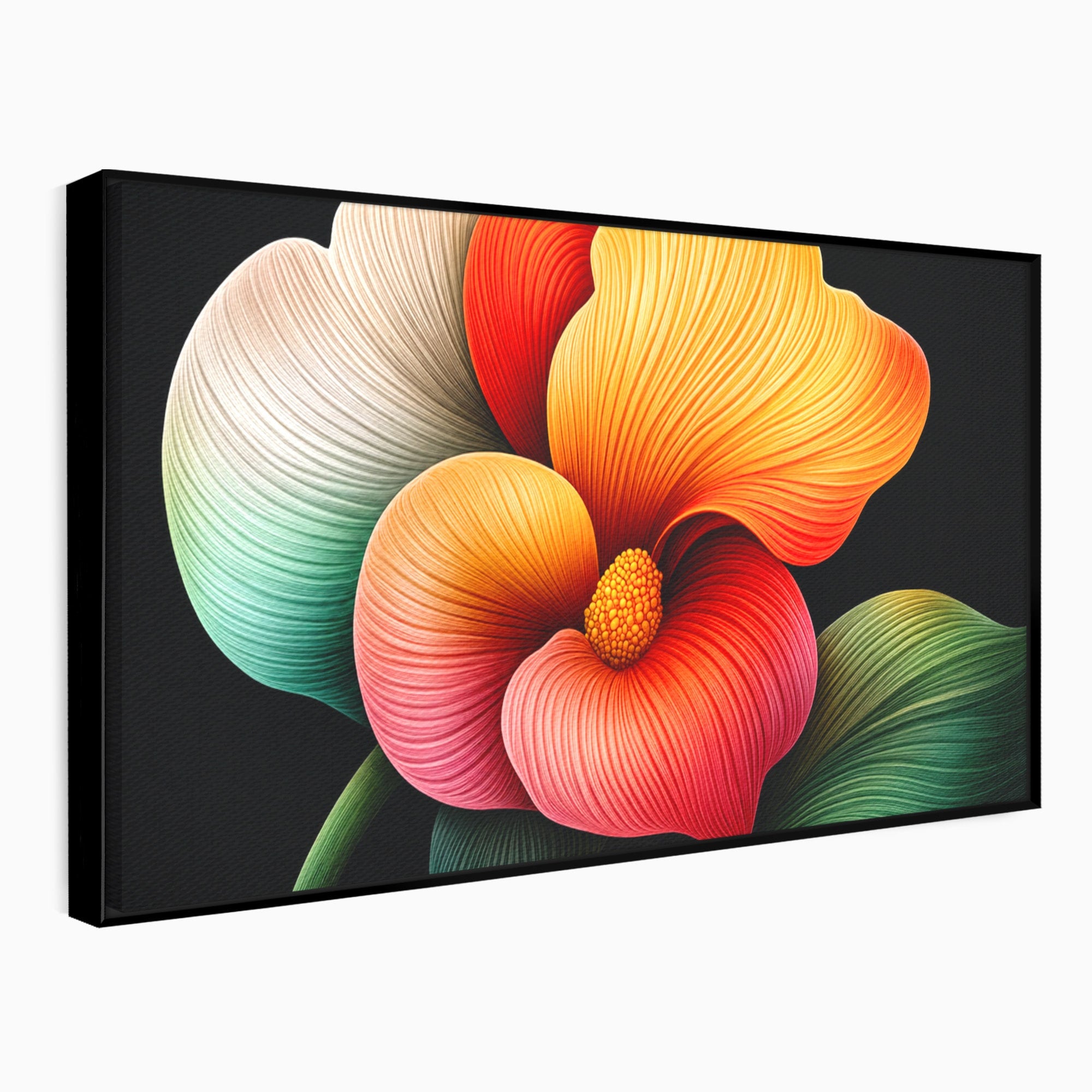 Tablou Canvas Premium LuxCanva® A1793, Euforia Florii, Floare, Abstract, Modern, Dormitor, Living, Culori Vibrante