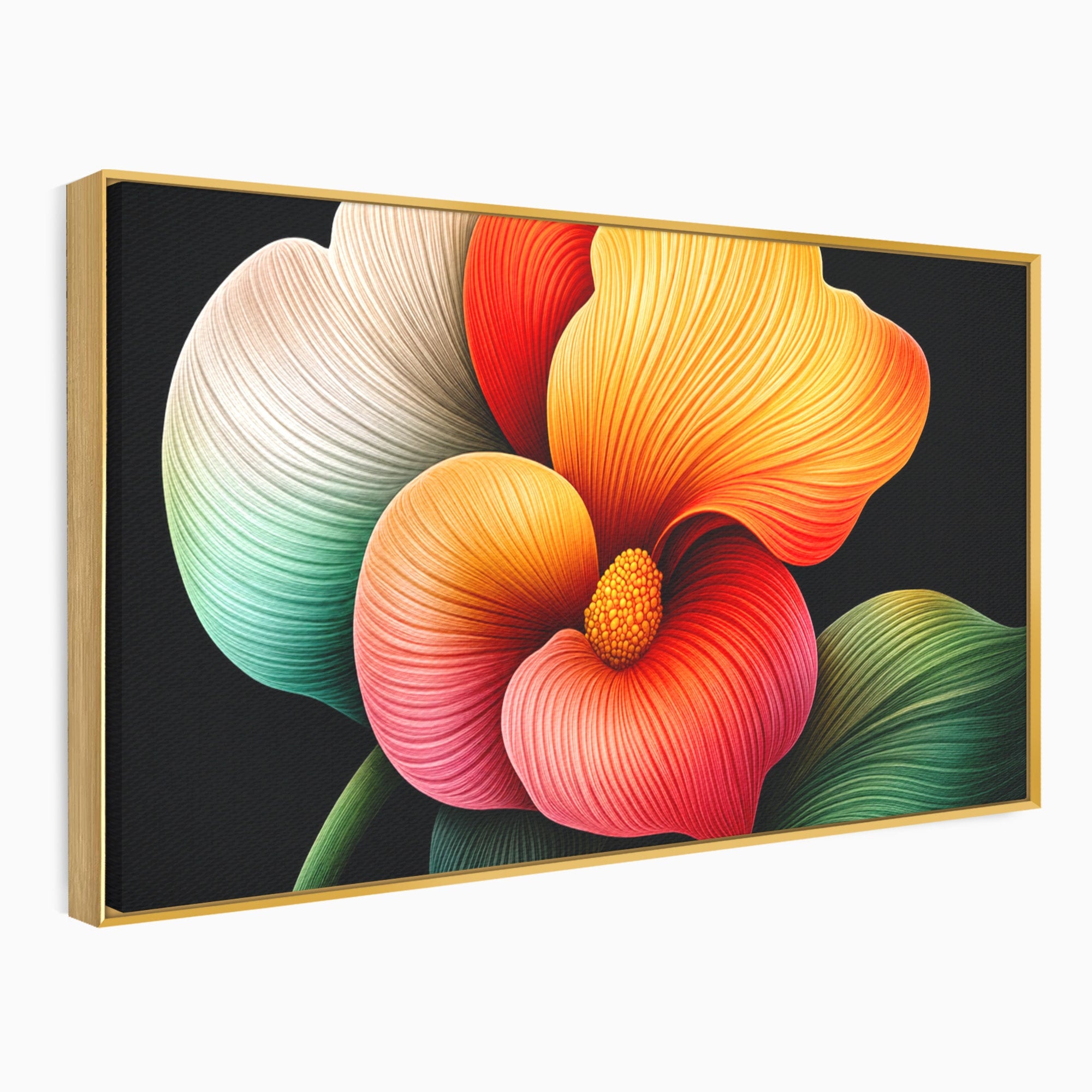 Tablou Canvas Premium LuxCanva® A1793, Euforia Florii, Floare, Abstract, Modern, Dormitor, Living, Culori Vibrante