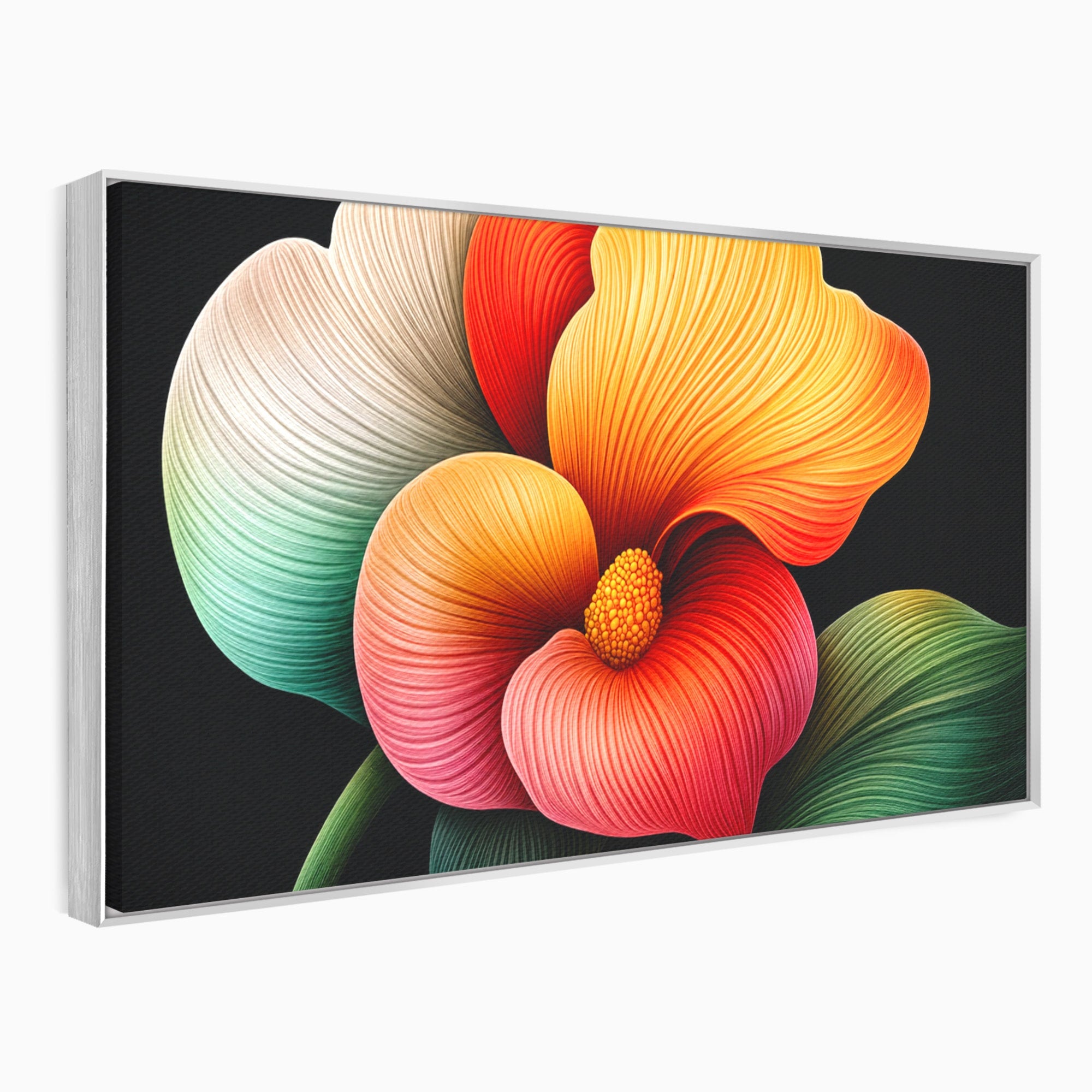 Tablou Canvas Premium LuxCanva® A1793, Euforia Florii, Floare, Abstract, Modern, Dormitor, Living, Culori Vibrante