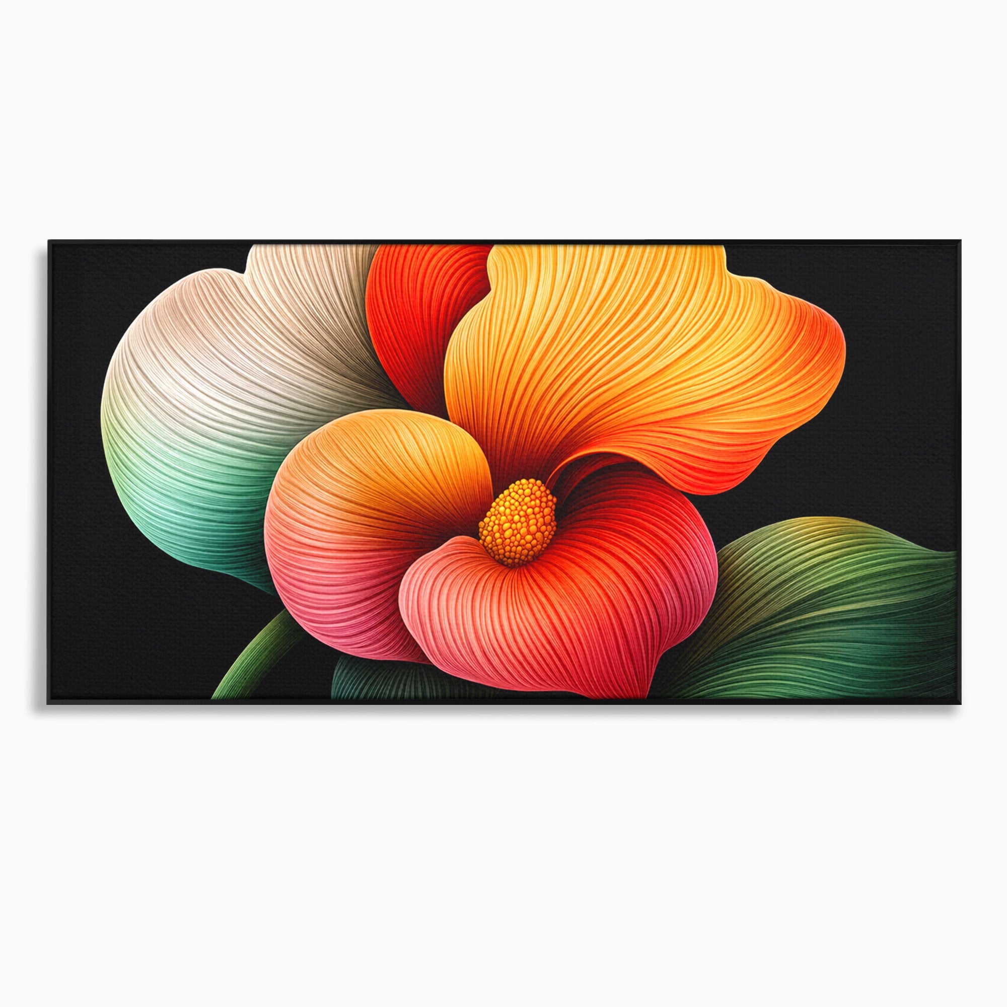 Tablou Canvas Premium LuxCanva® A1793, Euforia Florii, Floare, Abstract, Modern, Dormitor, Living, Culori Vibrante