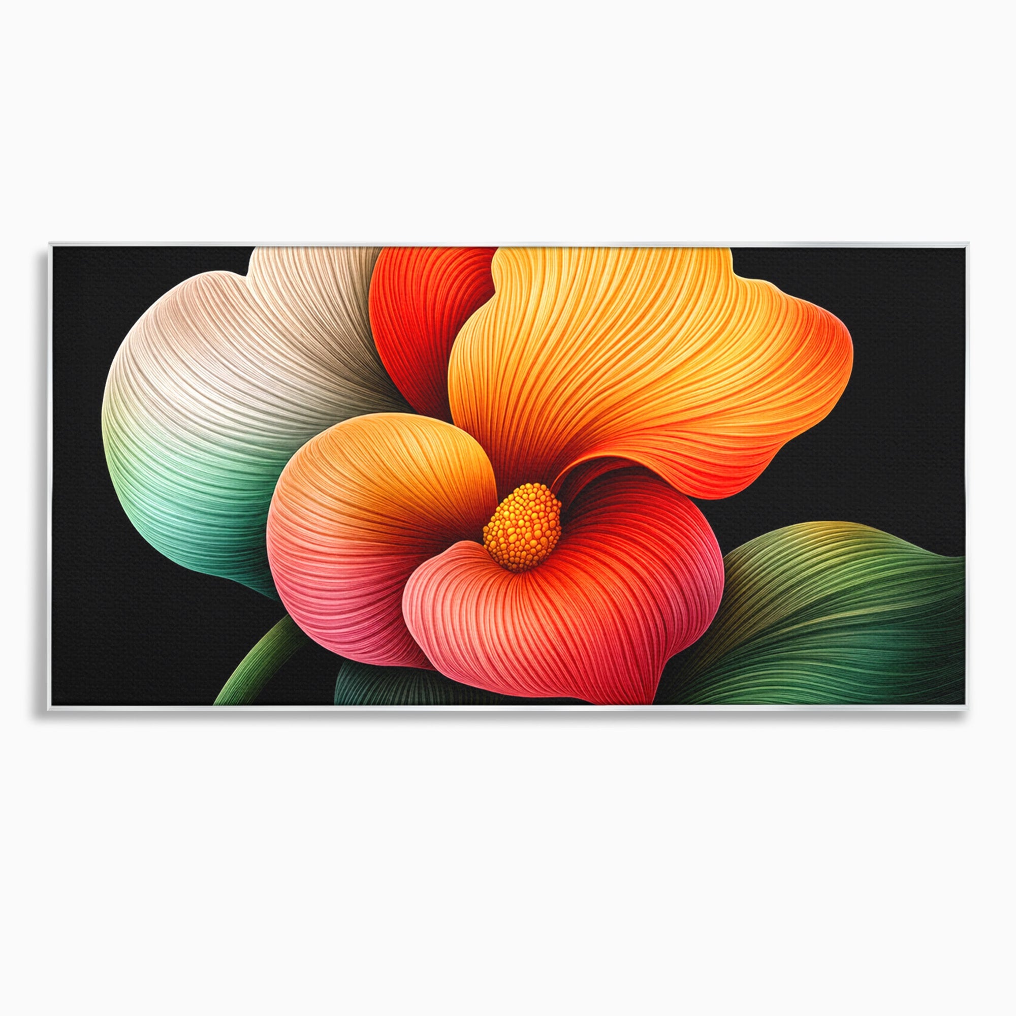 Tablou Canvas Premium LuxCanva® A1793, Euforia Florii, Floare, Abstract, Modern, Dormitor, Living, Culori Vibrante