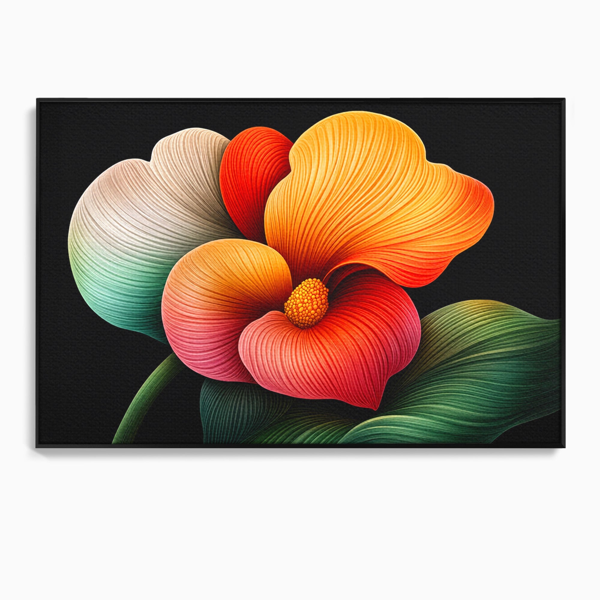 Tablou Canvas Premium LuxCanva® A1793, Euforia Florii, Floare, Abstract, Modern, Dormitor, Living, Culori Vibrante