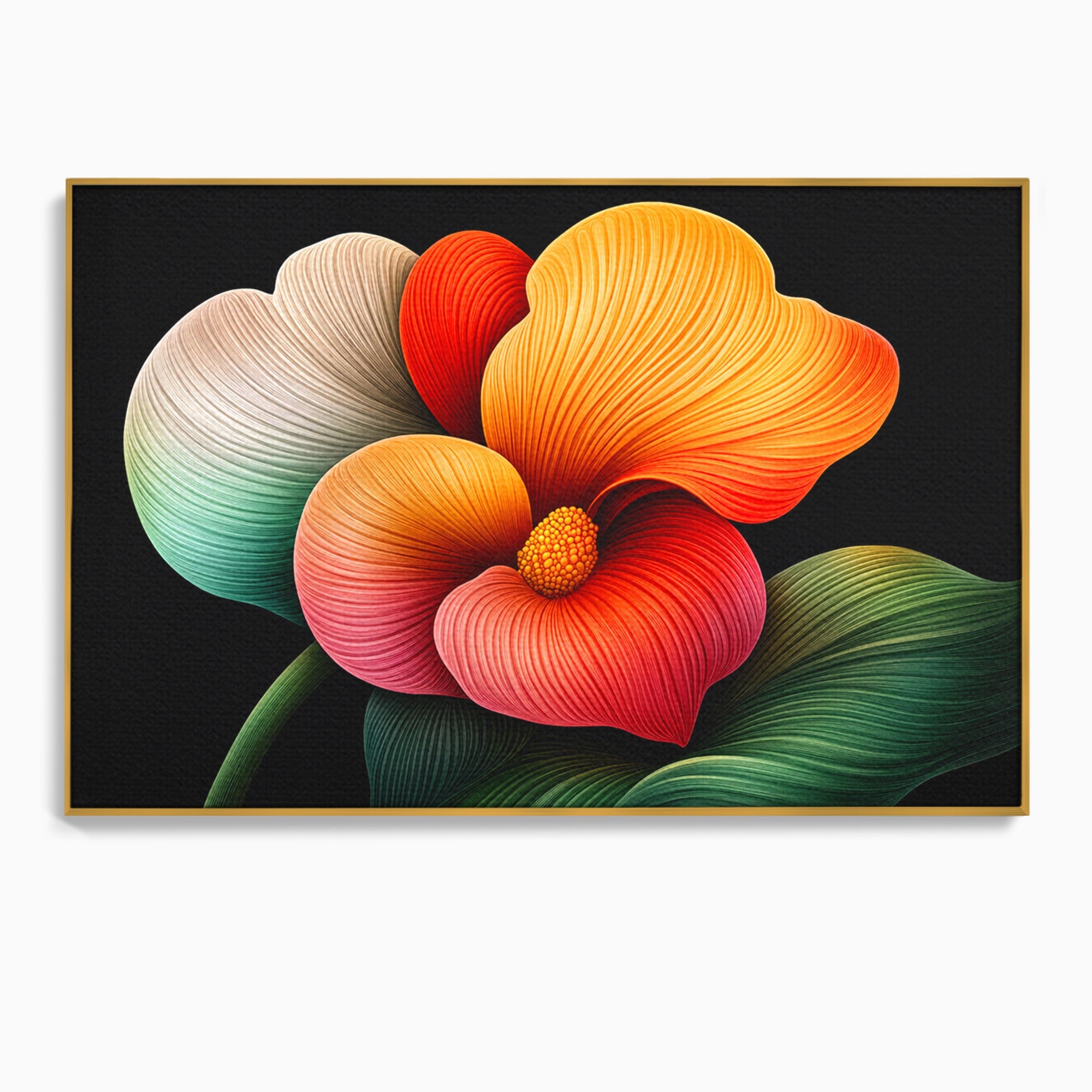 Tablou Canvas Premium LuxCanva® A1793, Euforia Florii, Floare, Abstract, Modern, Dormitor, Living, Culori Vibrante