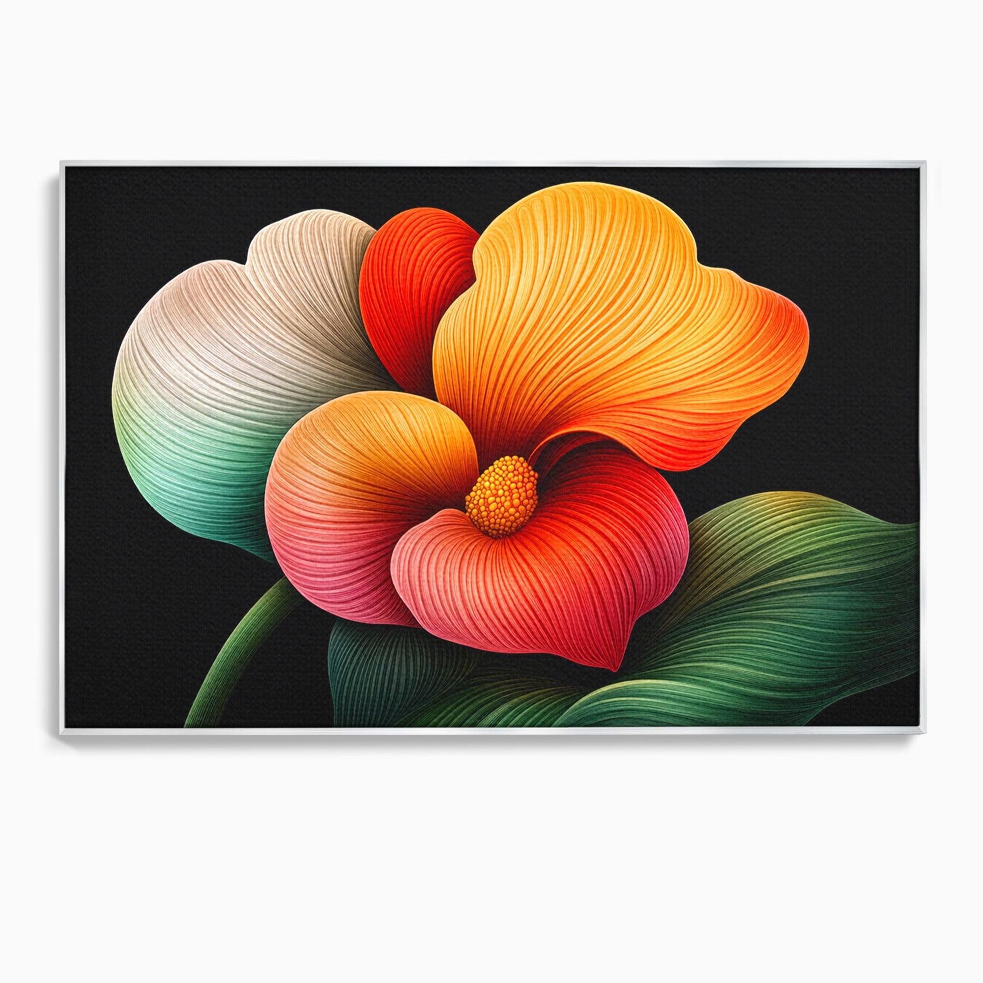 Tablou Canvas Premium LuxCanva® A1793, Euforia Florii, Floare, Abstract, Modern, Dormitor, Living, Culori Vibrante