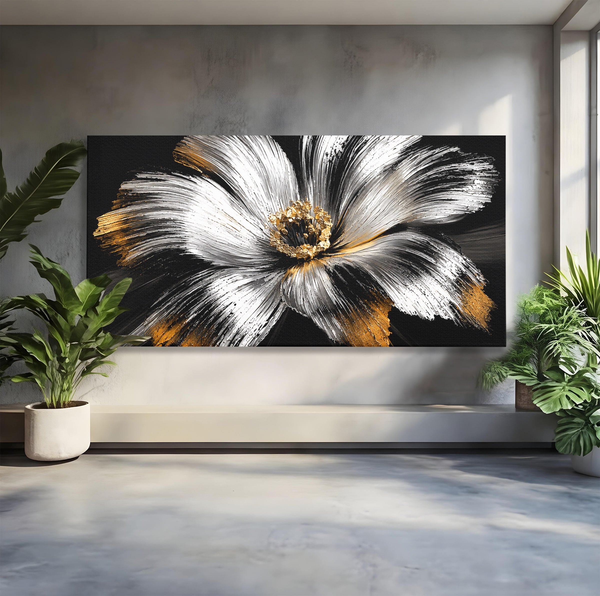 Tablou Canvas Premium LuxCanva® A1797, Floare Imperială, Floare, Abstract, Modern, Arta, Living, Culori Vibrante