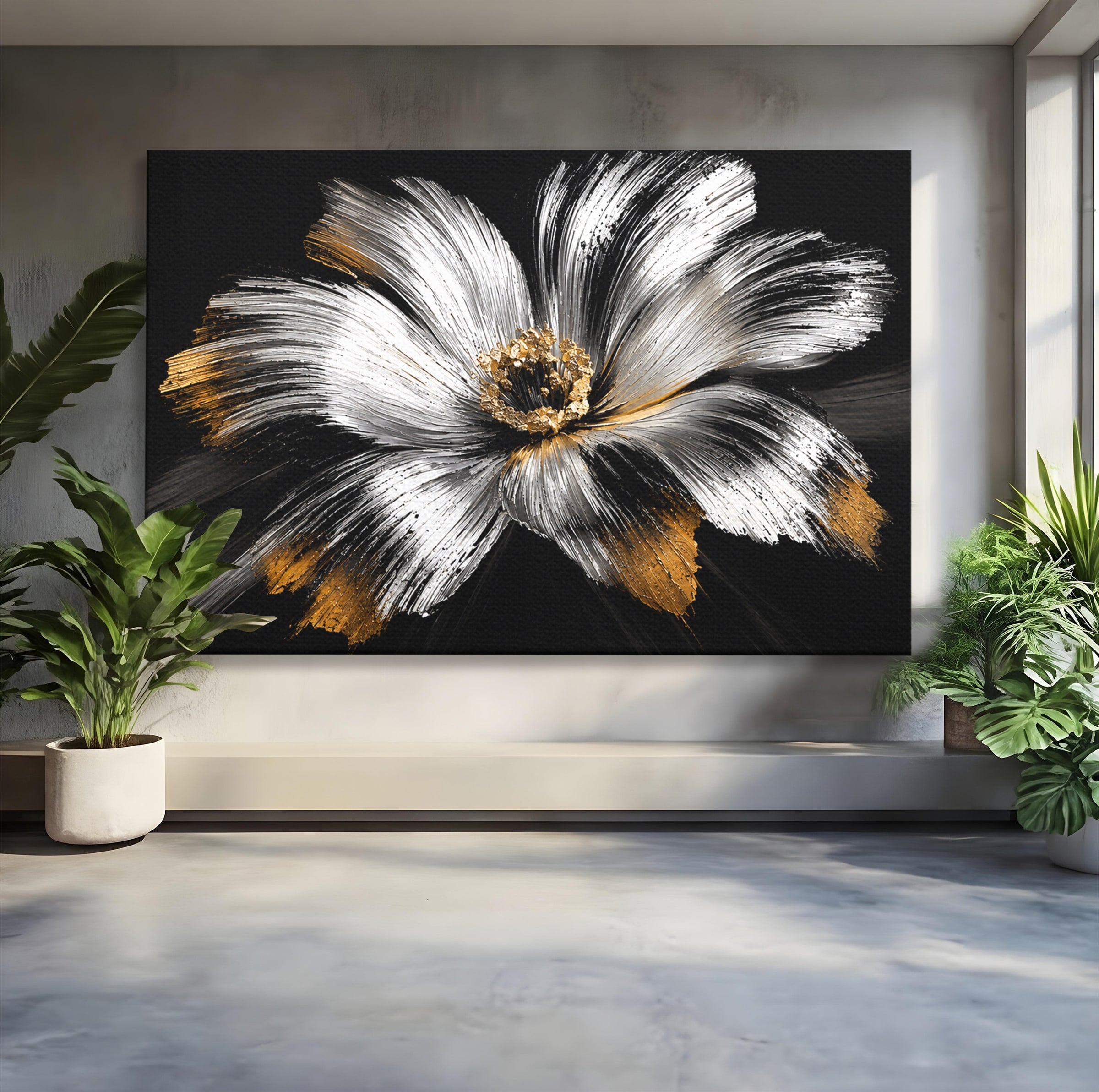 Tablou Canvas Premium LuxCanva® A1797, Floare Imperială, Floare, Abstract, Modern, Arta, Living, Culori Vibrante