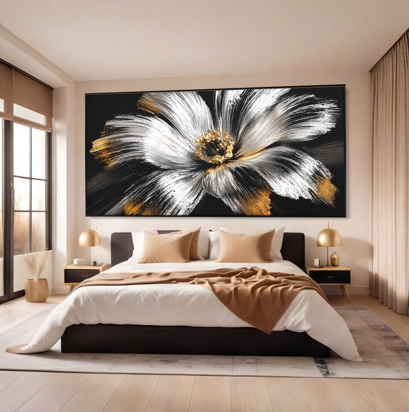 Tablou Canvas Premium LuxCanva® A1797, Floare Imperială, Floare, Abstract, Modern, Arta, Living, Culori Vibrante