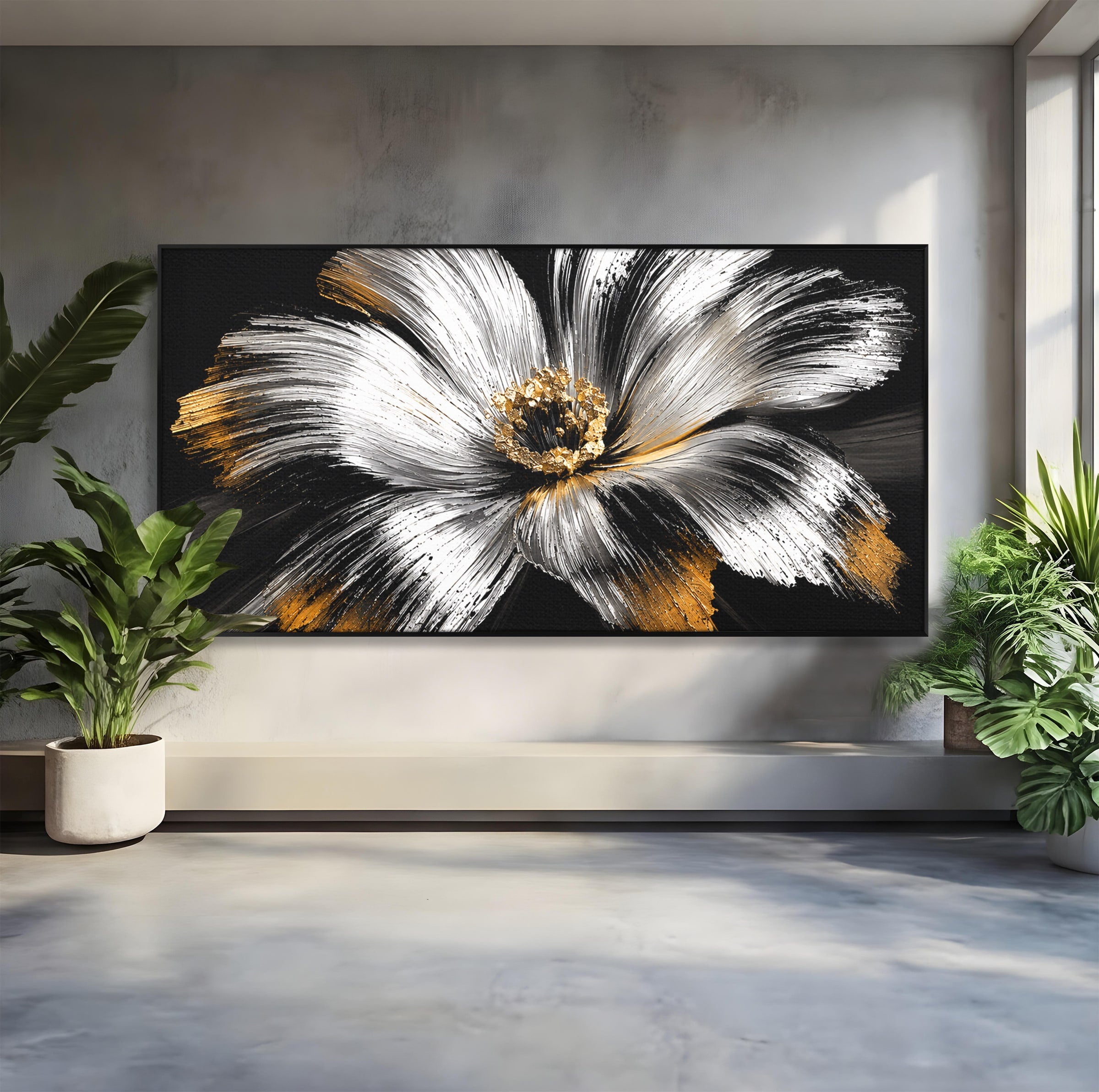 Tablou Canvas Premium LuxCanva® A1797, Floare Imperială, Floare, Abstract, Modern, Arta, Living, Culori Vibrante