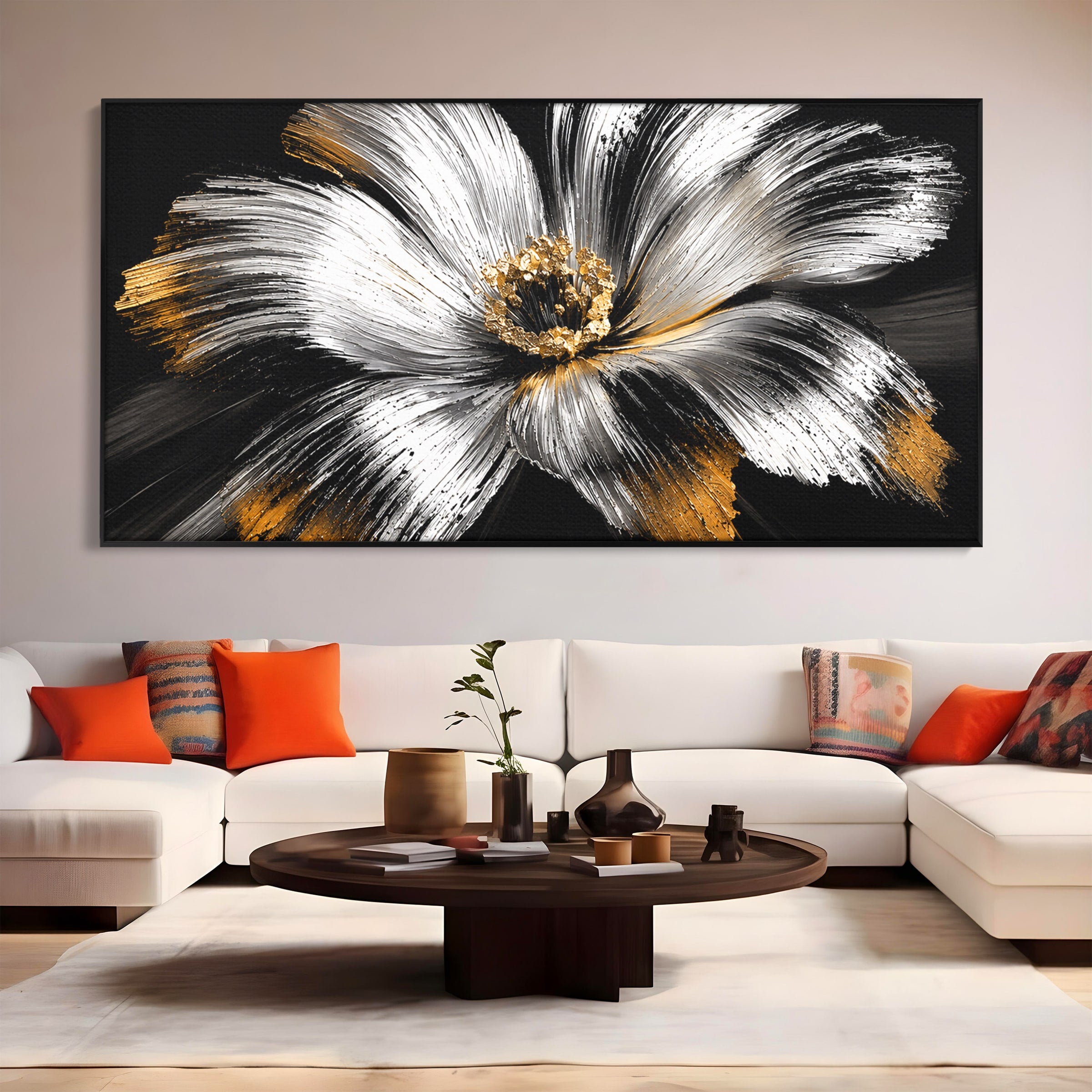 Tablou Canvas Premium LuxCanva® A1797, Floare Imperială, Floare, Abstract, Modern, Arta, Living, Culori Vibrante