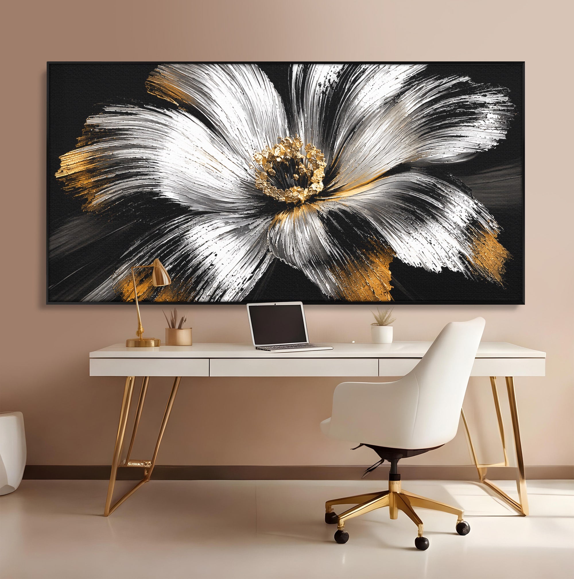 Tablou Canvas Premium LuxCanva® A1797, Floare Imperială, Floare, Abstract, Modern, Arta, Living, Culori Vibrante