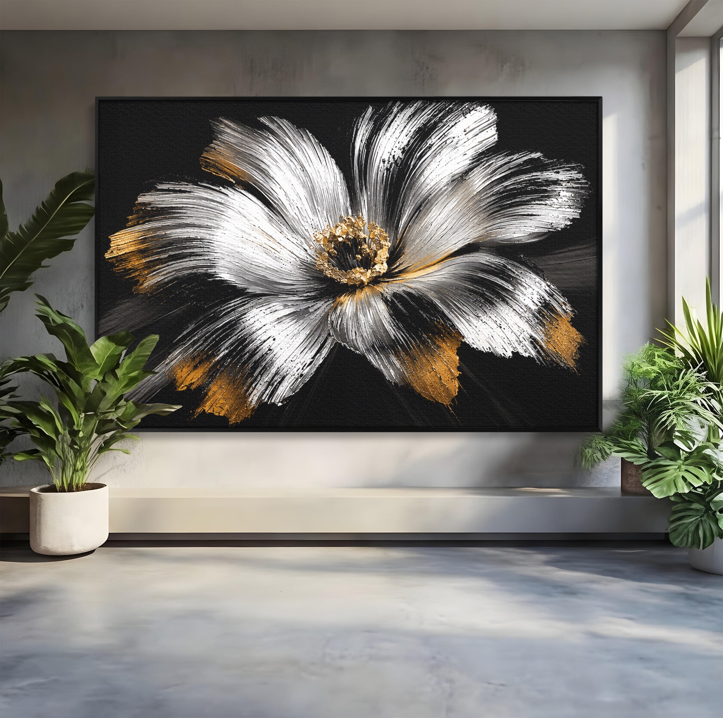 Tablou Canvas Premium LuxCanva® A1797, Floare Imperială, Floare, Abstract, Modern, Arta, Living, Culori Vibrante