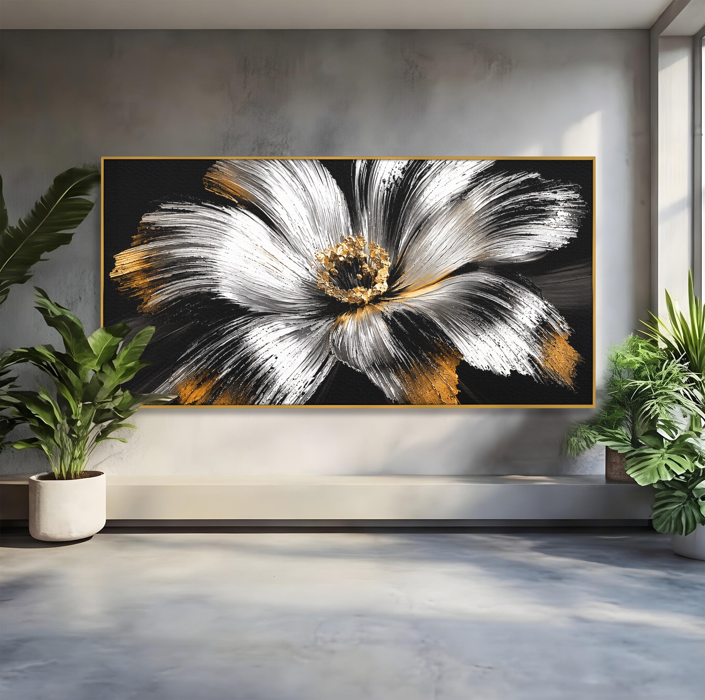 Tablou Canvas Premium LuxCanva® A1797, Floare Imperială, Floare, Abstract, Modern, Arta, Living, Culori Vibrante