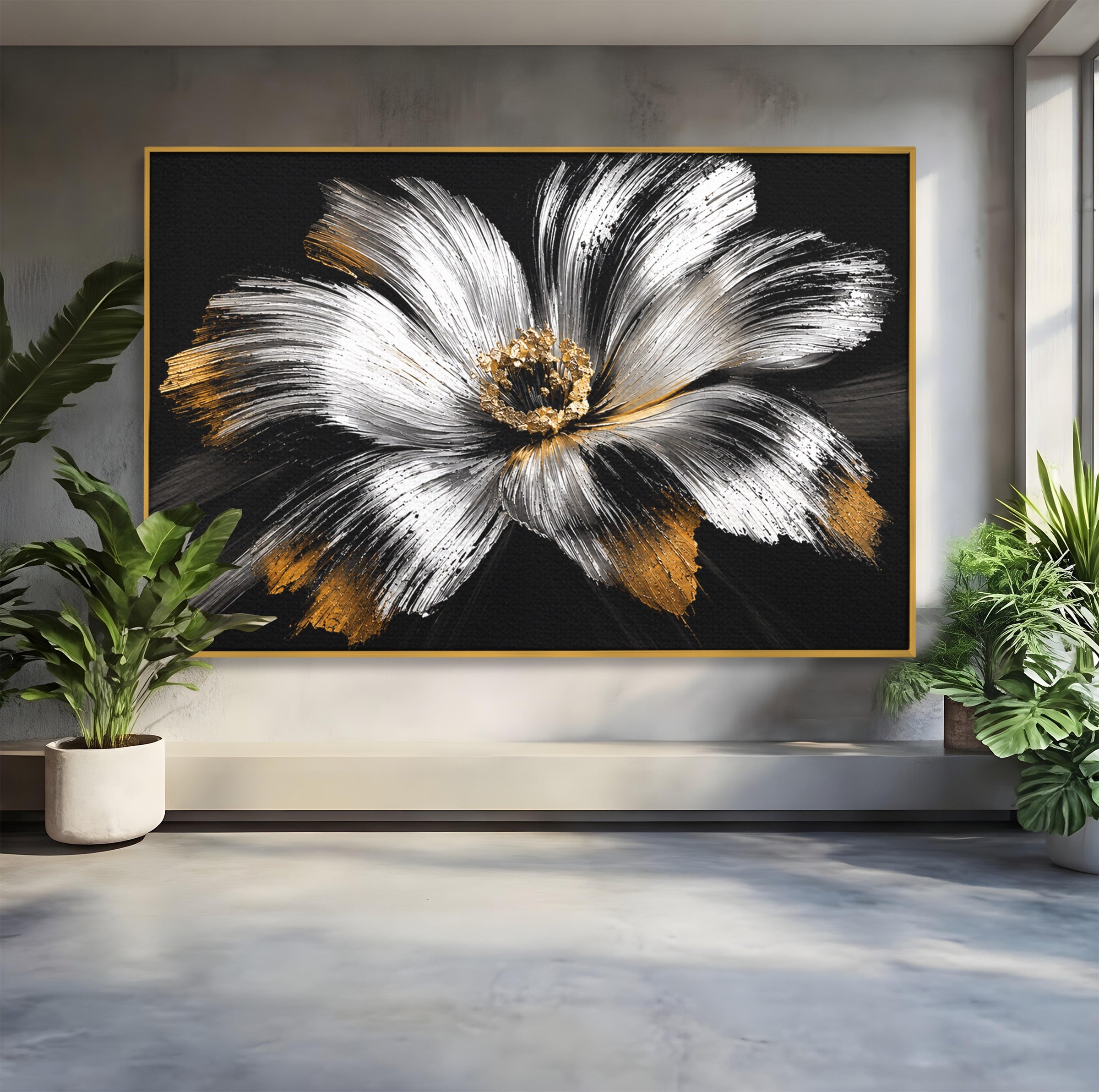 Tablou Canvas Premium LuxCanva® A1797, Floare Imperială, Floare, Abstract, Modern, Arta, Living, Culori Vibrante