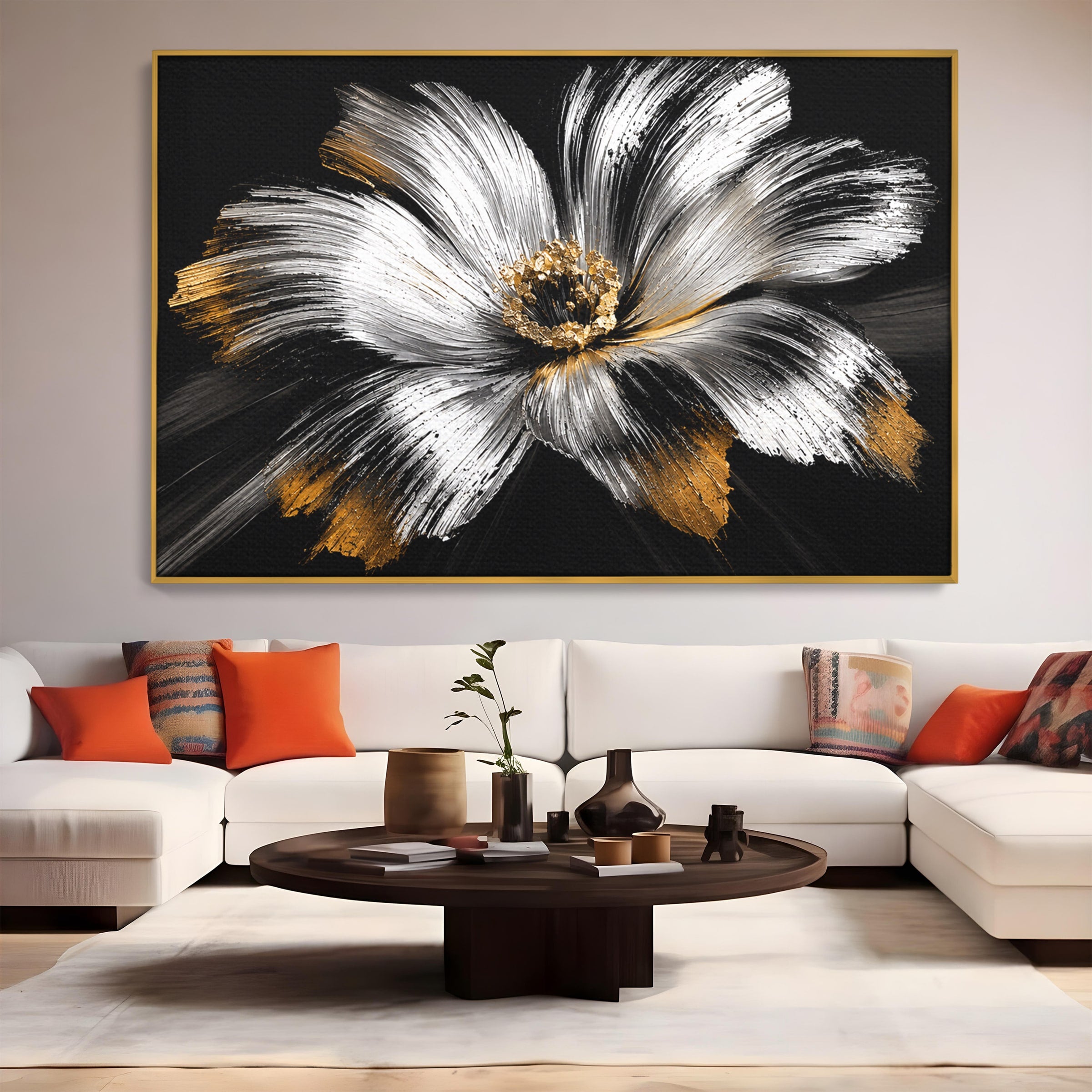 Tablou Canvas Premium LuxCanva® A1797, Floare Imperială, Floare, Abstract, Modern, Arta, Living, Culori Vibrante