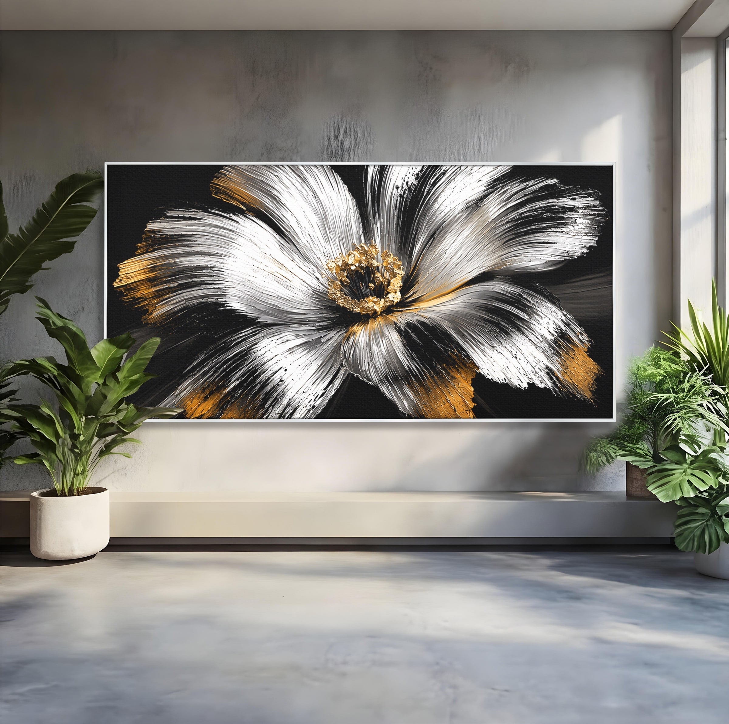 Tablou Canvas Premium LuxCanva® A1797, Floare Imperială, Floare, Abstract, Modern, Arta, Living, Culori Vibrante