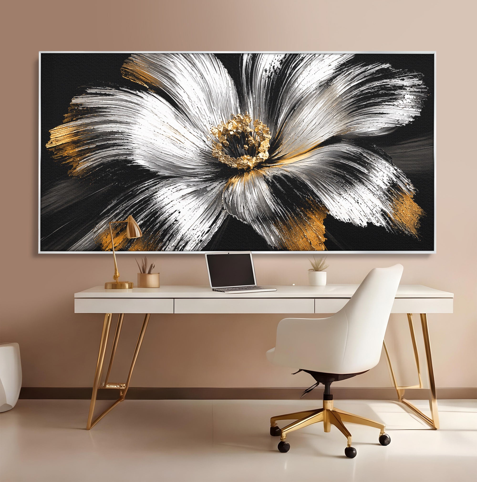 Tablou Canvas Premium LuxCanva® A1797, Floare Imperială, Floare, Abstract, Modern, Arta, Living, Culori Vibrante