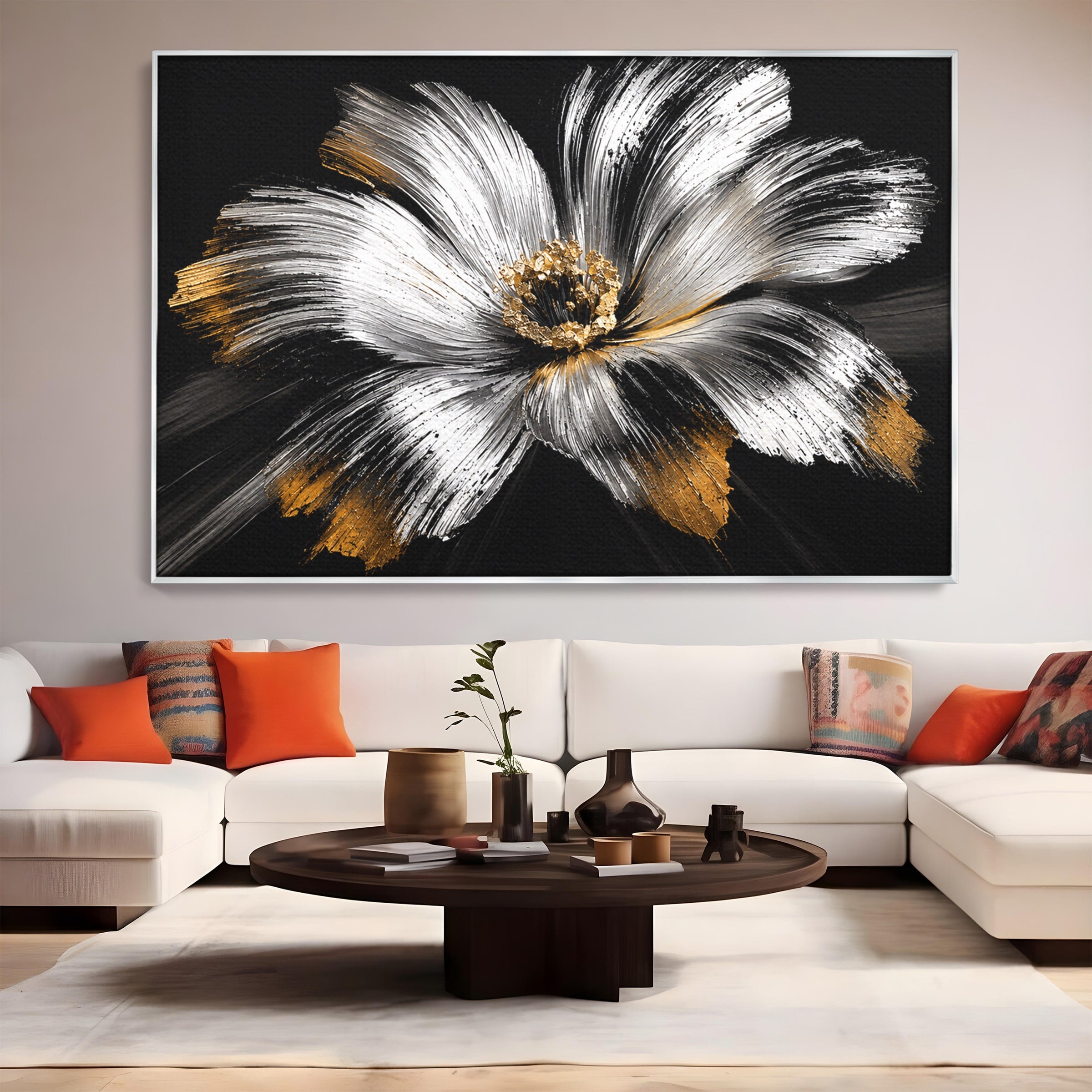 Tablou Canvas Premium LuxCanva® A1797, Floare Imperială, Floare, Abstract, Modern, Arta, Living, Culori Vibrante