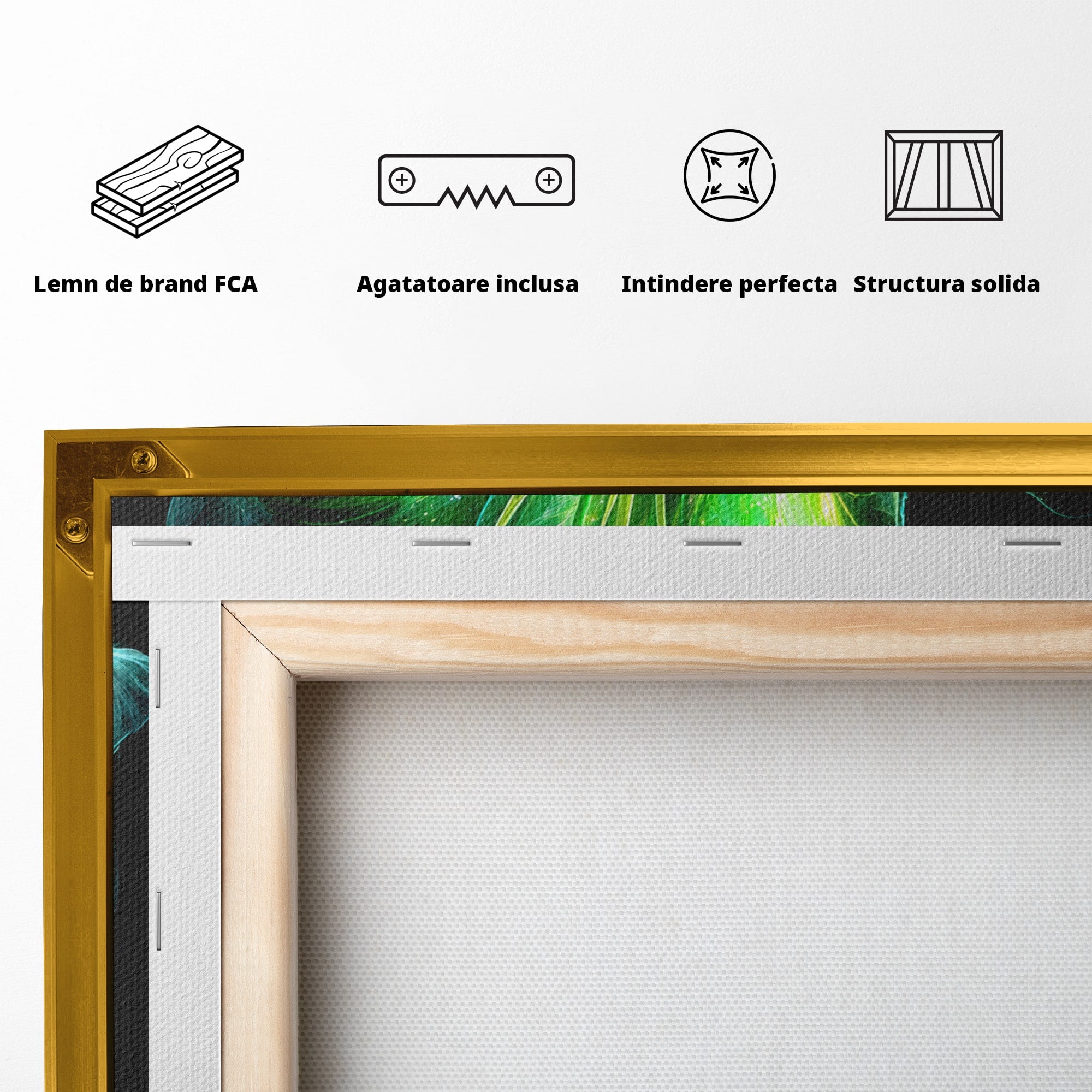 Tablou Canvas Premium LuxCanva® A1798, Floare Neon Luminoasa, Floare, Natura, Arta Digitala, Lumina, Dormitor, Culori Vibrante