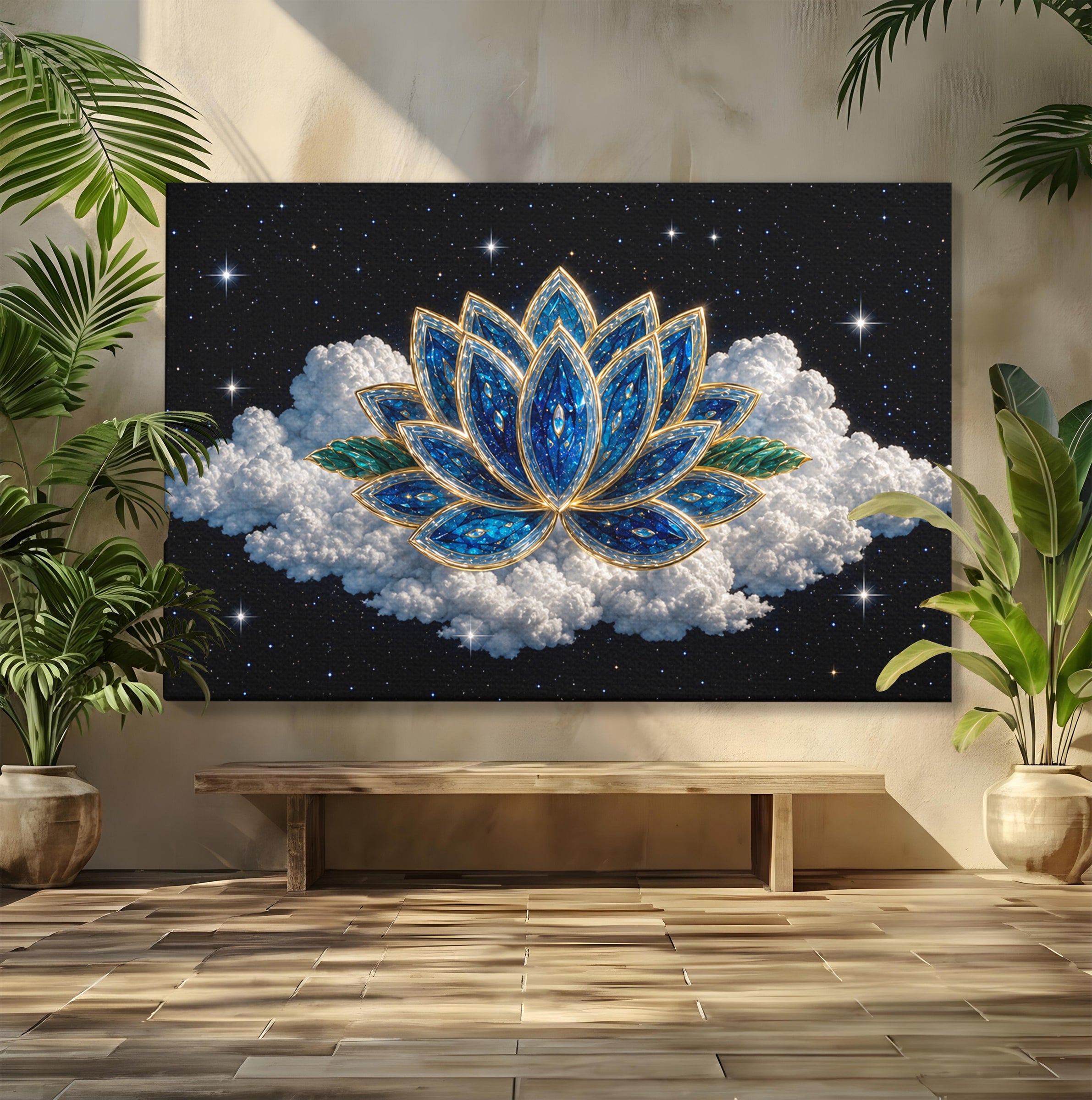 Tablou Canvas Premium LuxCanva® A1801, Floare De Lotus Stelara, Lotus, Stele, Natura, Meditatie, Dormitor, Culori Vibrante