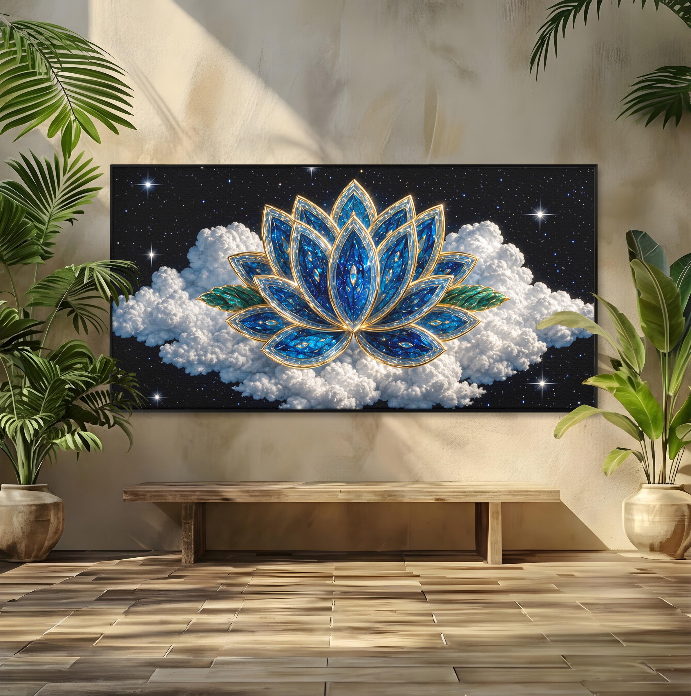Tablou Canvas Premium LuxCanva® A1801, Floare De Lotus Stelara, Lotus, Stele, Natura, Meditatie, Dormitor, Culori Vibrante