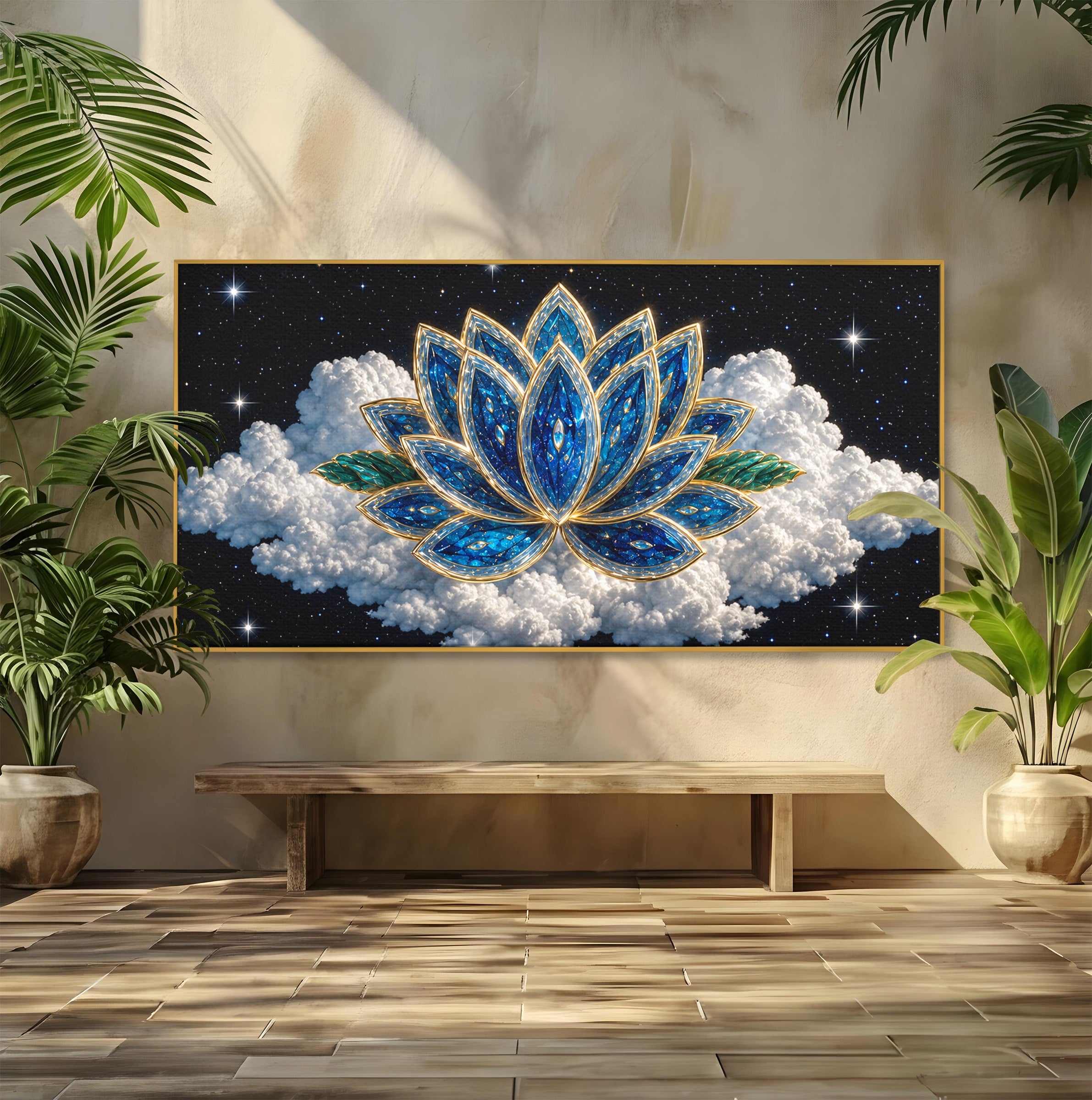 Tablou Canvas Premium LuxCanva® A1801, Floare De Lotus Stelara, Lotus, Stele, Natura, Meditatie, Dormitor, Culori Vibrante