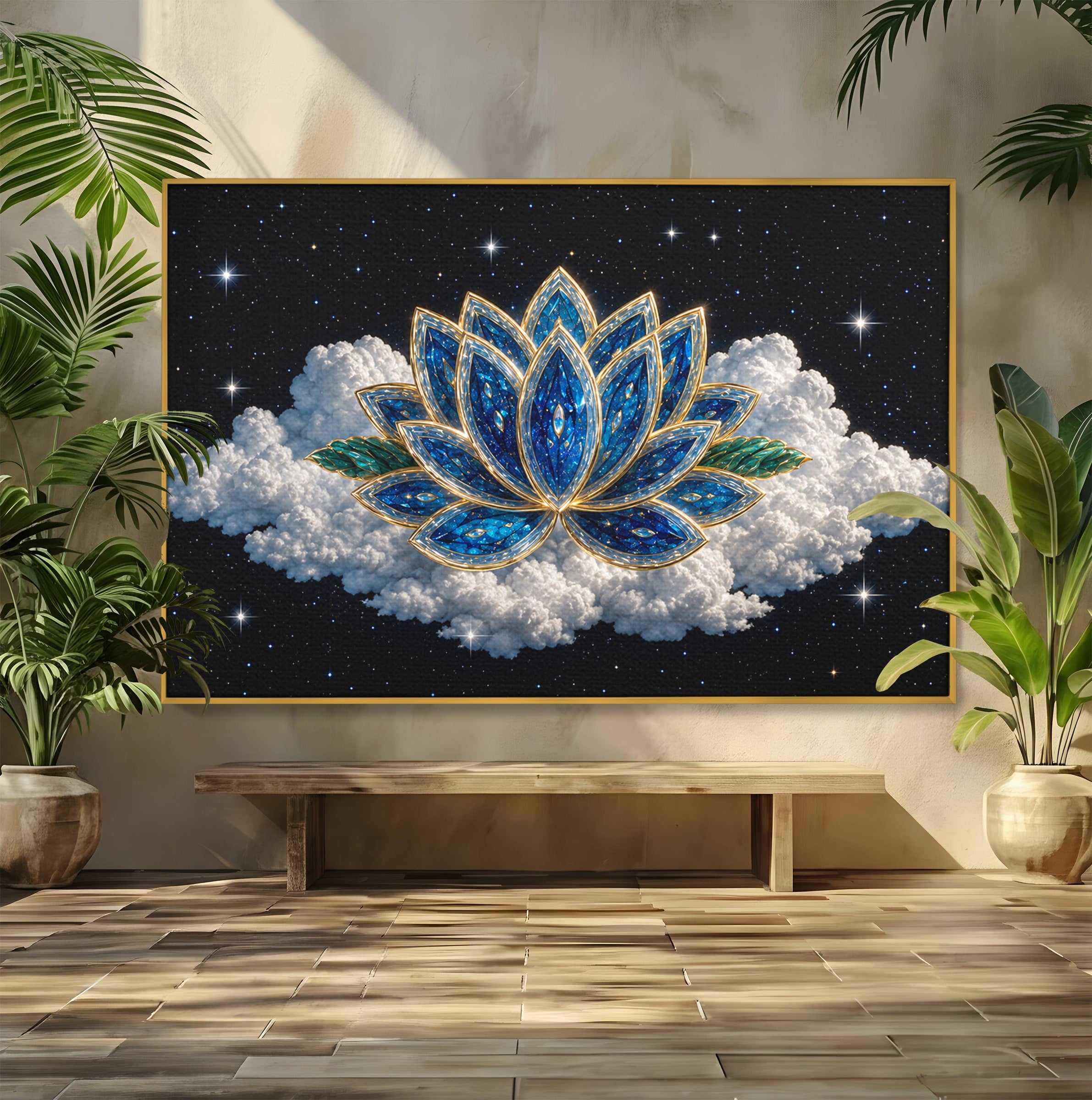 Tablou Canvas Premium LuxCanva® A1801, Floare De Lotus Stelara, Lotus, Stele, Natura, Meditatie, Dormitor, Culori Vibrante
