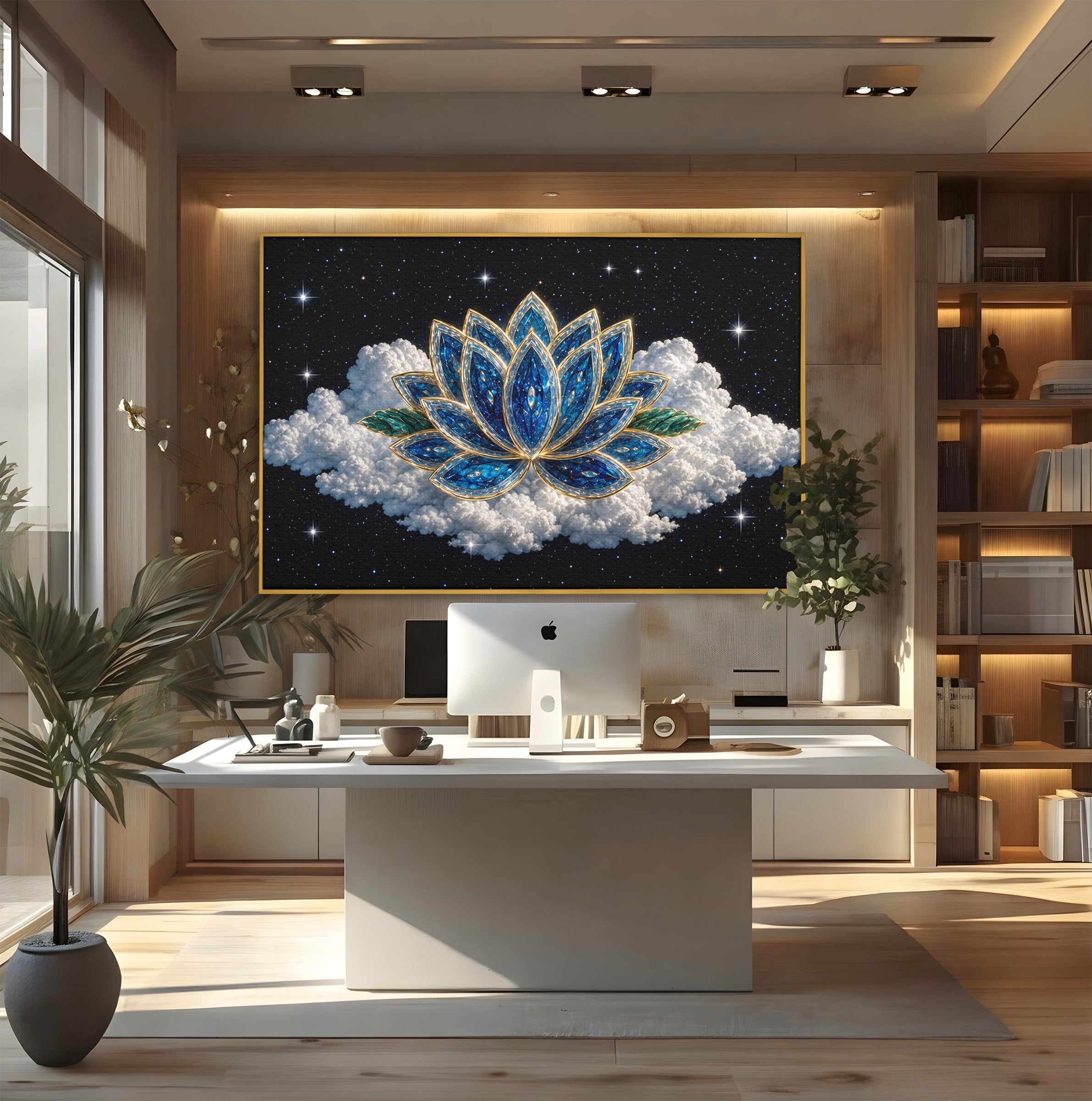 Tablou Canvas Premium LuxCanva® A1801, Floare De Lotus Stelara, Lotus, Stele, Natura, Meditatie, Dormitor, Culori Vibrante