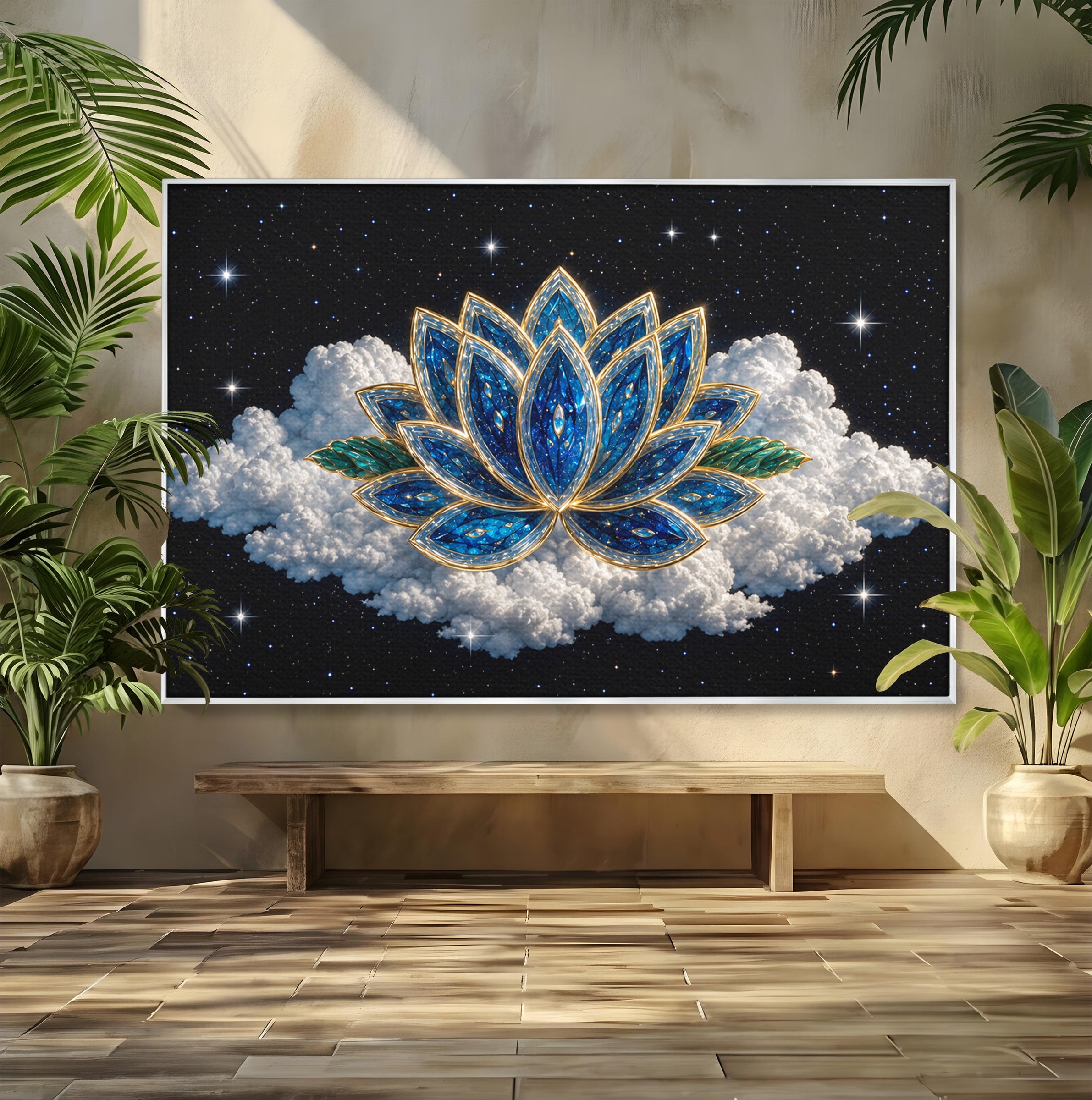 Tablou Canvas Premium LuxCanva® A1801, Floare De Lotus Stelara, Lotus, Stele, Natura, Meditatie, Dormitor, Culori Vibrante