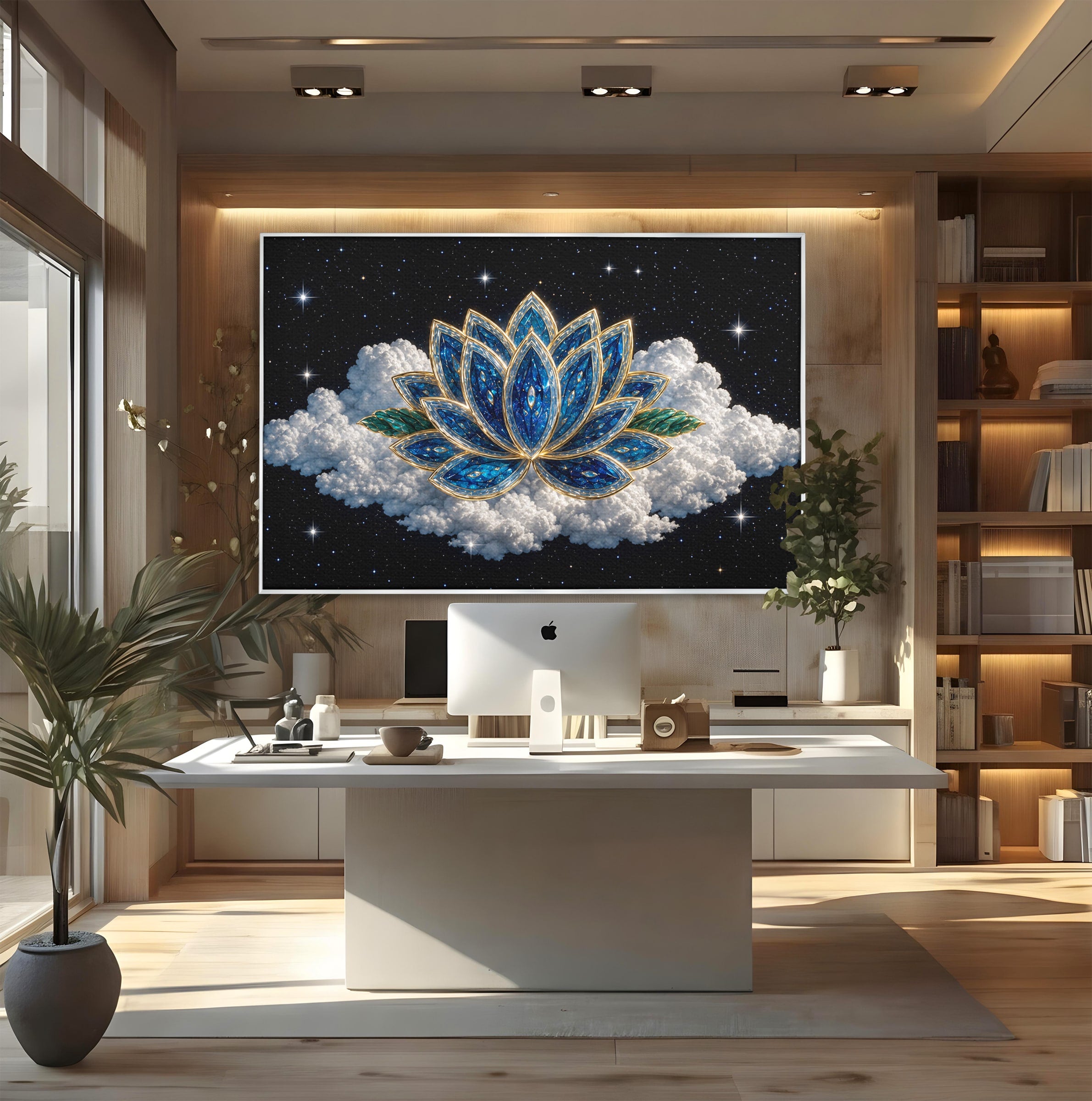 Tablou Canvas Premium LuxCanva® A1801, Floare De Lotus Stelara, Lotus, Stele, Natura, Meditatie, Dormitor, Culori Vibrante