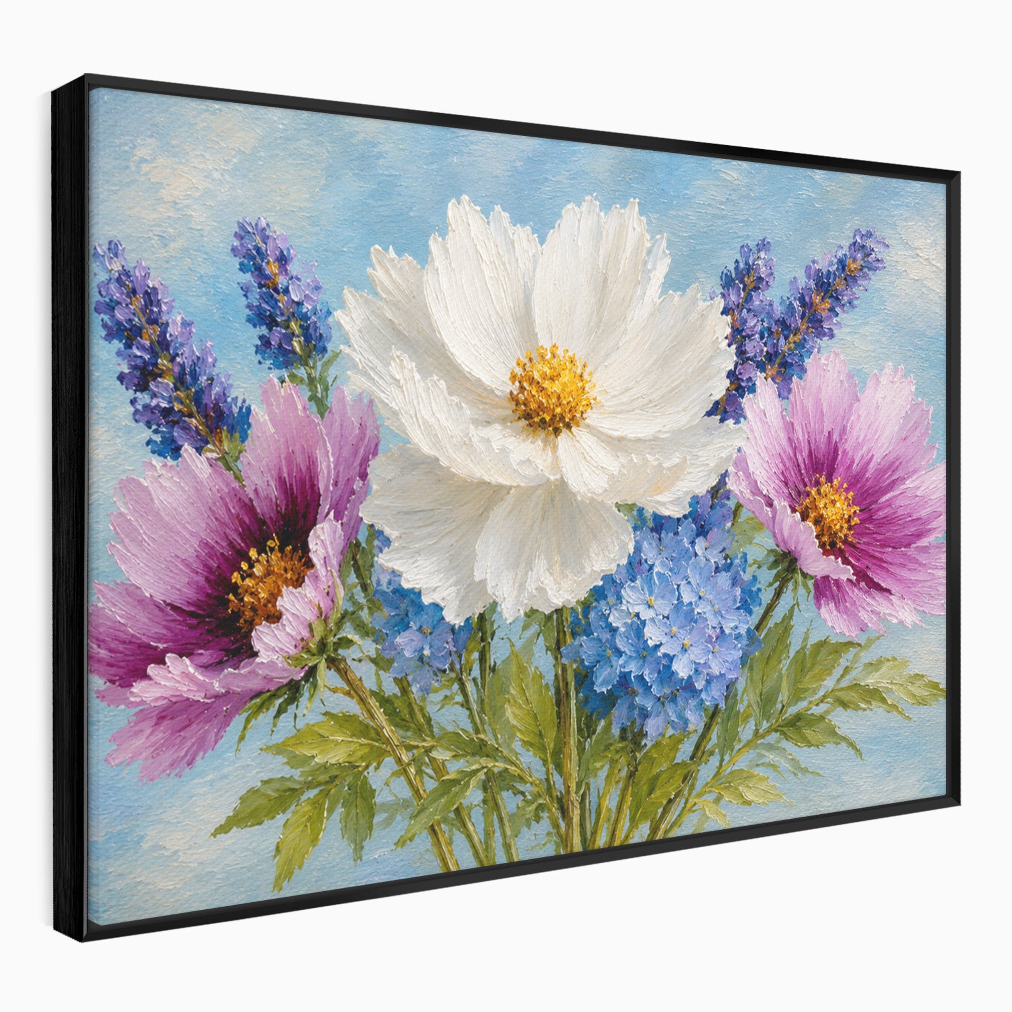 Tablou Canvas Premium LuxCanva® A1802, Flori De Vara, Flori, Vara, Natura, Living, Dormitor, Culori Vibrante