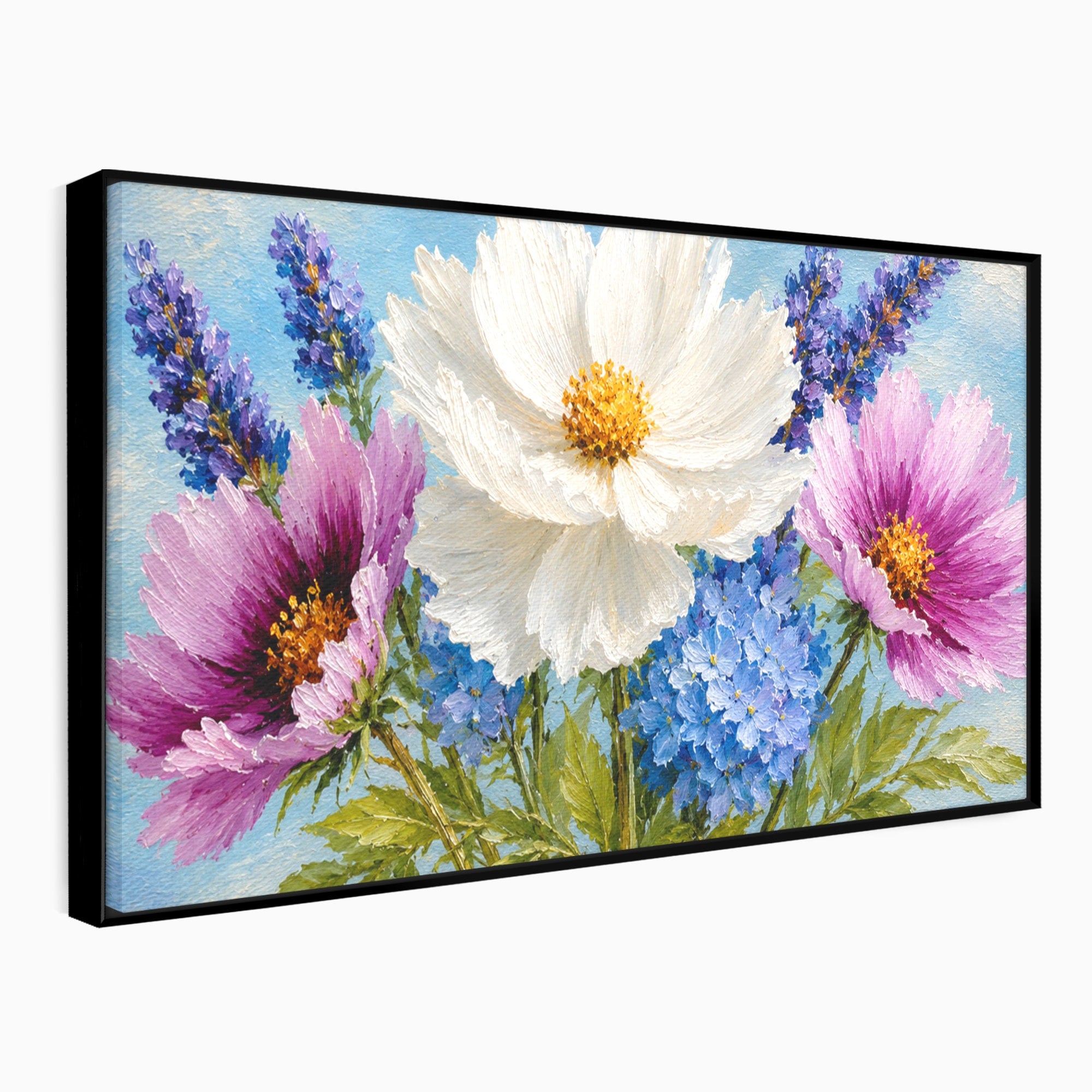 Tablou Canvas Premium LuxCanva® A1802, Flori De Vara, Flori, Vara, Natura, Living, Dormitor, Culori Vibrante