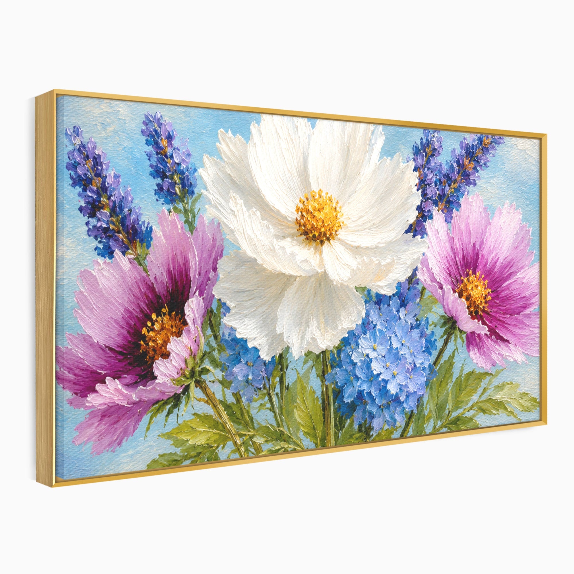 Tablou Canvas Premium LuxCanva® A1802, Flori De Vara, Flori, Vara, Natura, Living, Dormitor, Culori Vibrante