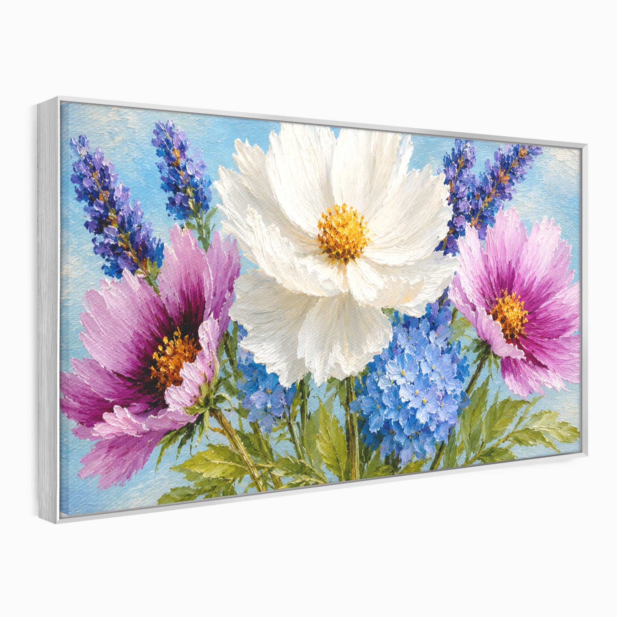 Tablou Canvas Premium LuxCanva® A1802, Flori De Vara, Flori, Vara, Natura, Living, Dormitor, Culori Vibrante
