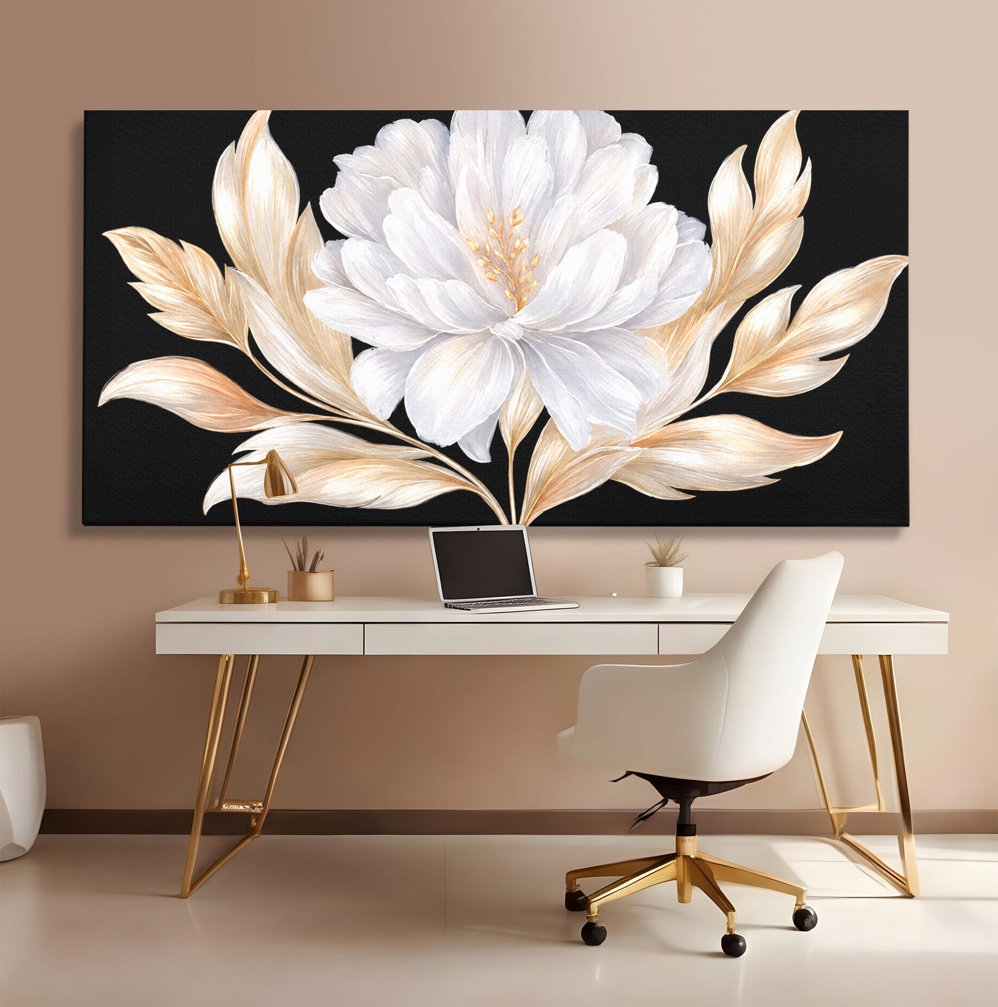 Tablou Canvas Premium LuxCanva® A1804, Floare Eleganta, Floare, Natura, Eleganta, Dormitor, Living, Culori Vibrante