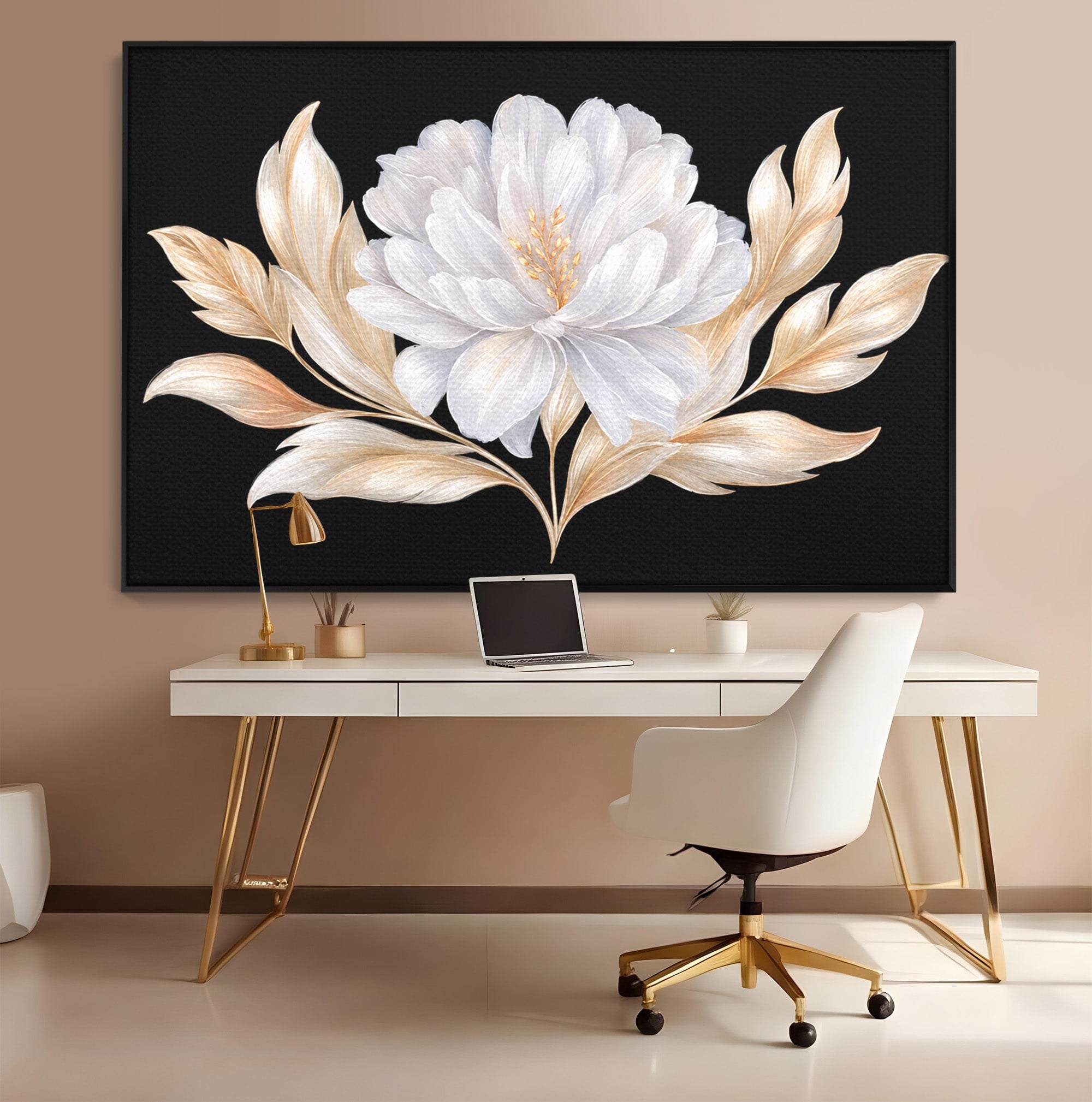 Tablou Canvas Premium LuxCanva® A1804, Floare Eleganta, Floare, Natura, Eleganta, Dormitor, Living, Culori Vibrante