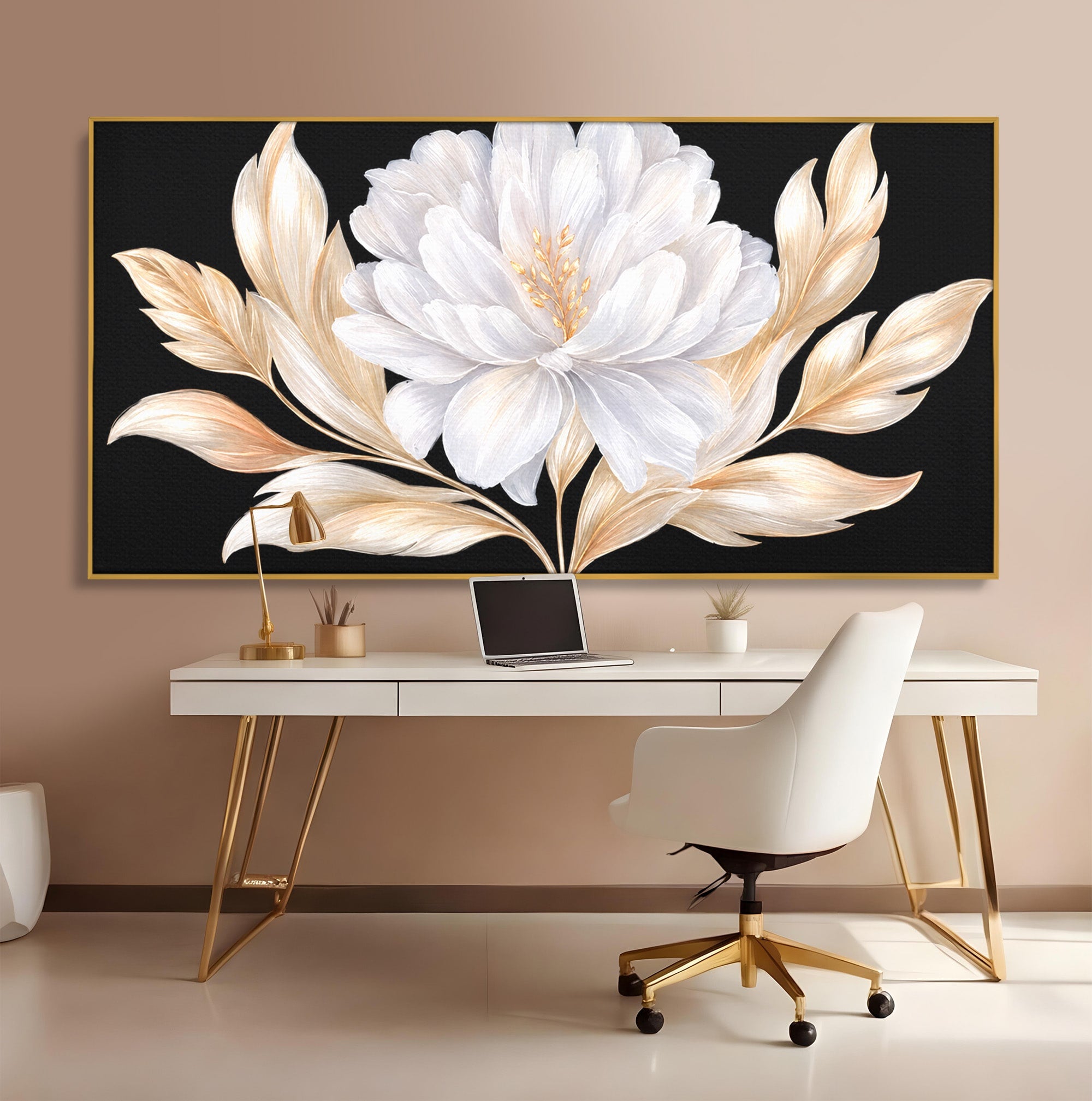 Tablou Canvas Premium LuxCanva® A1804, Floare Eleganta, Floare, Natura, Eleganta, Dormitor, Living, Culori Vibrante