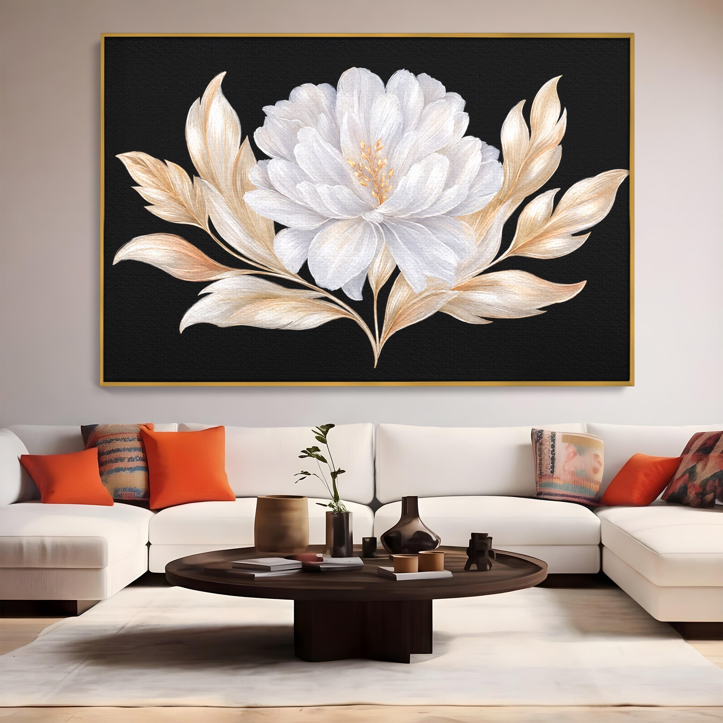 Tablou Canvas Premium LuxCanva® A1804, Floare Eleganta, Floare, Natura, Eleganta, Dormitor, Living, Culori Vibrante