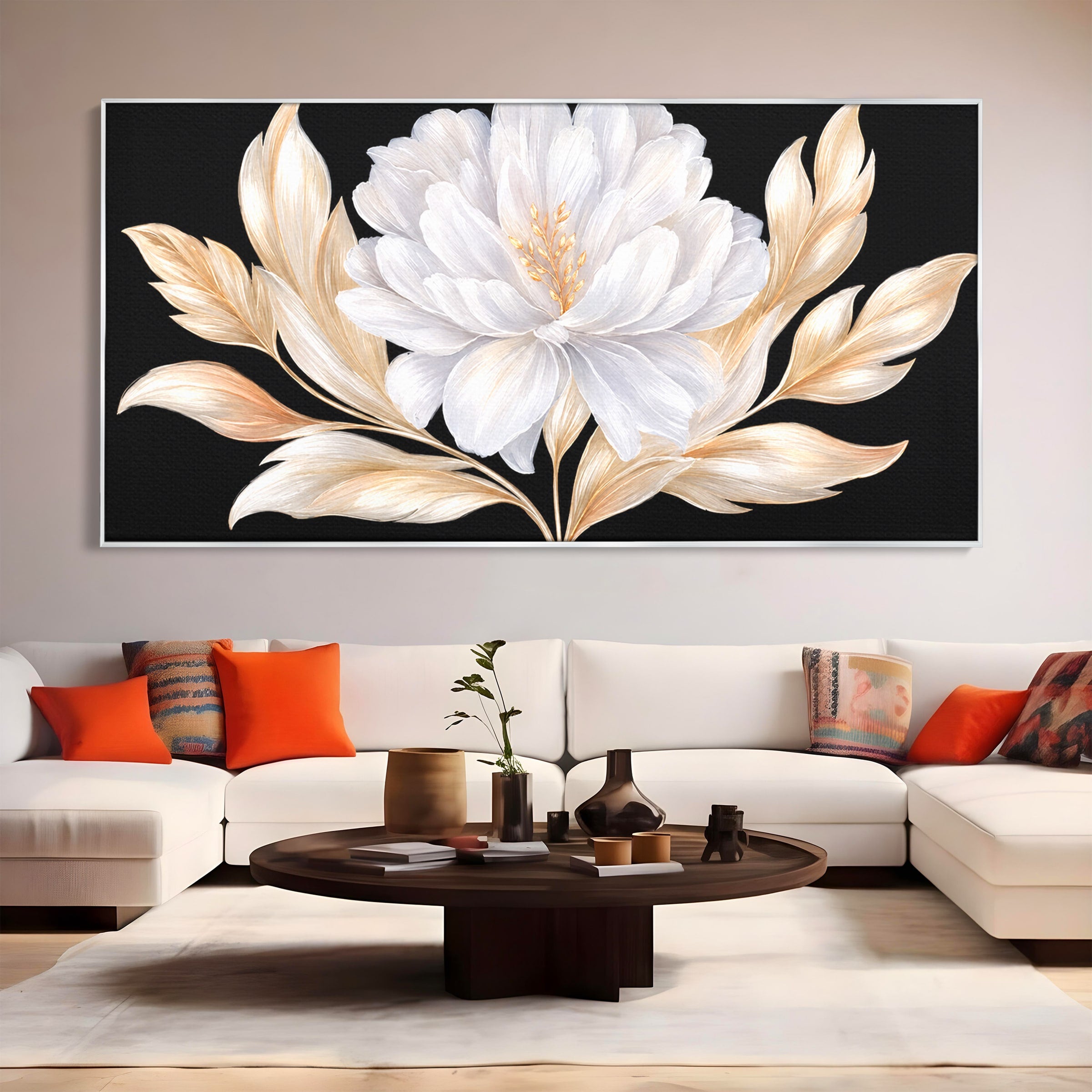 Tablou Canvas Premium LuxCanva® A1804, Floare Eleganta, Floare, Natura, Eleganta, Dormitor, Living, Culori Vibrante